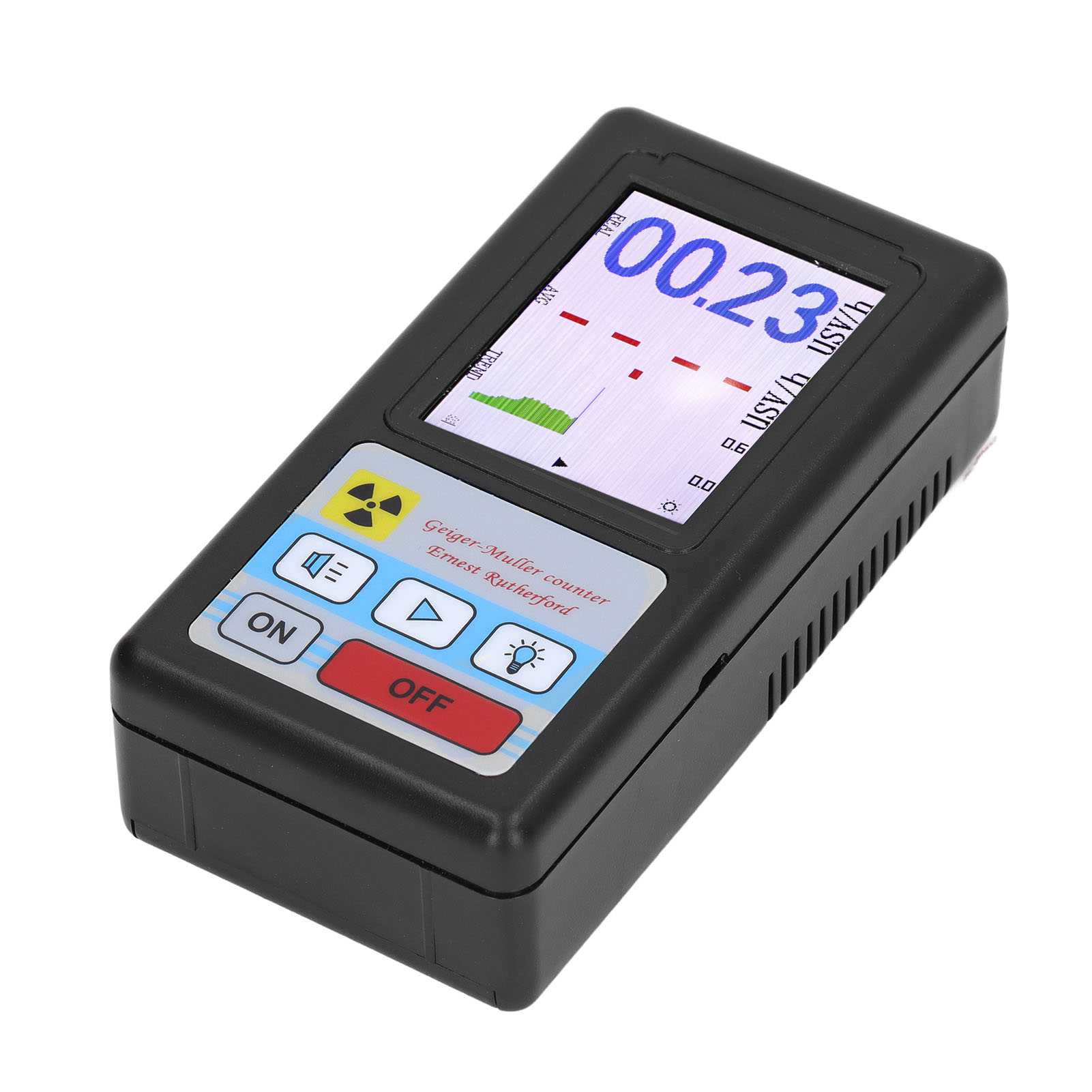 Nuklearstrahlungsdetektor Geigerzähler Dosimeter Alarmdosierer Monitor Messgerät Br 6