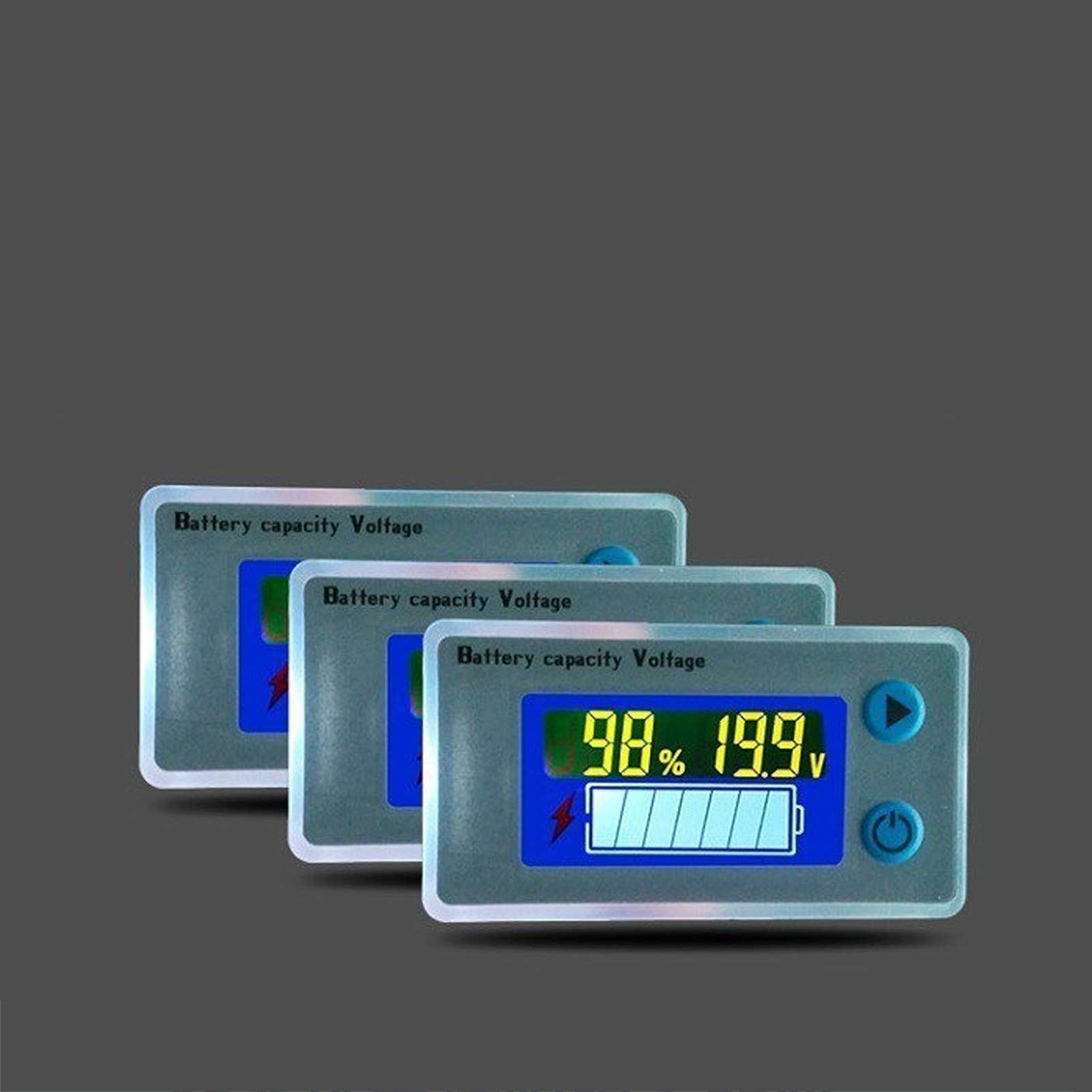 12v Autobatterie-voltmeter, Lcd-spannungsanzeige, Elektrisches Messgerät Mit Display, Kapazitätsmesser Für Autos.
