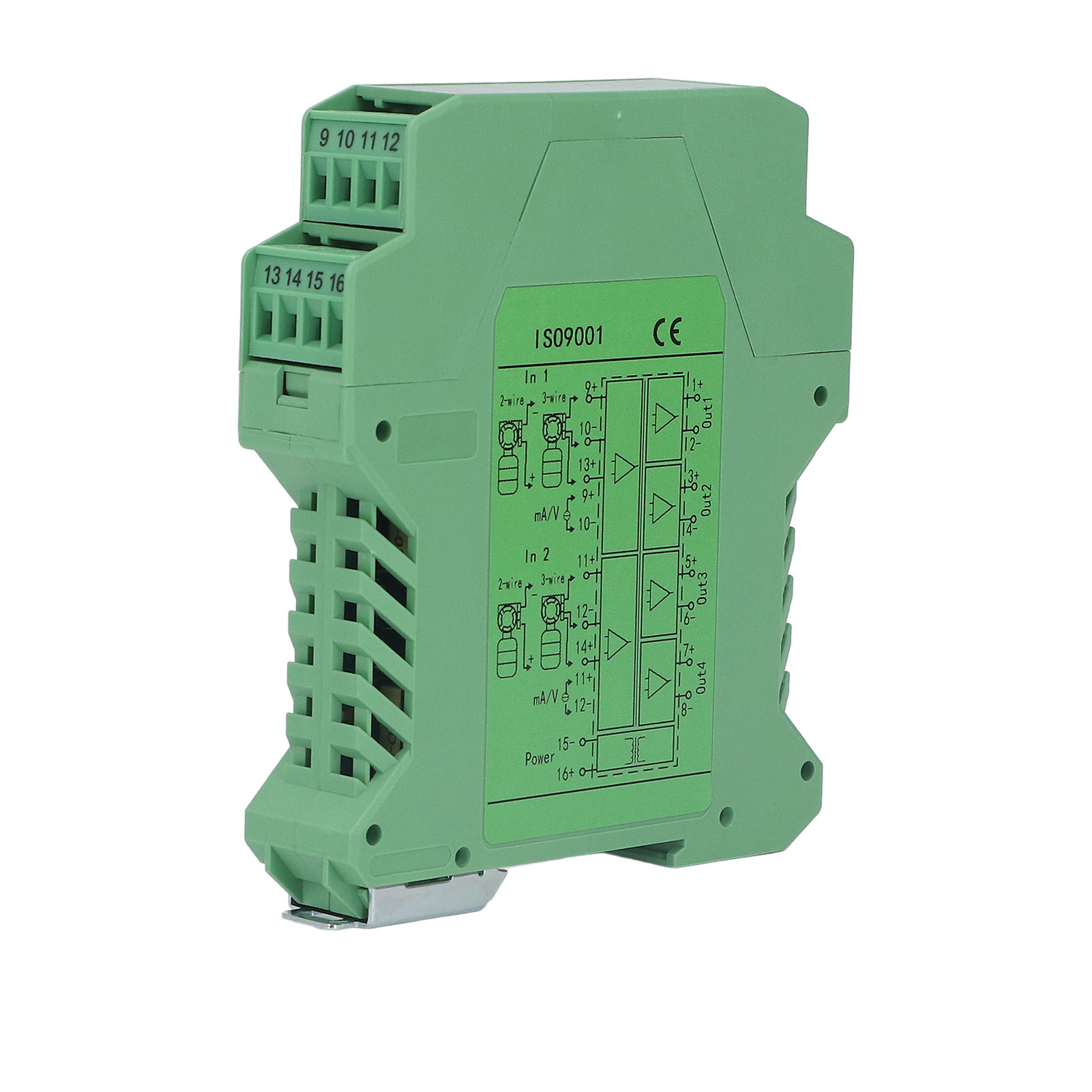 24-v-dc-signalisolator Mit 2 Eingängen Und 4 Ausgängen, Dc-stromaufbereitungstransmitter Für Sps-erkennung, 4–20 Ma Ausgang