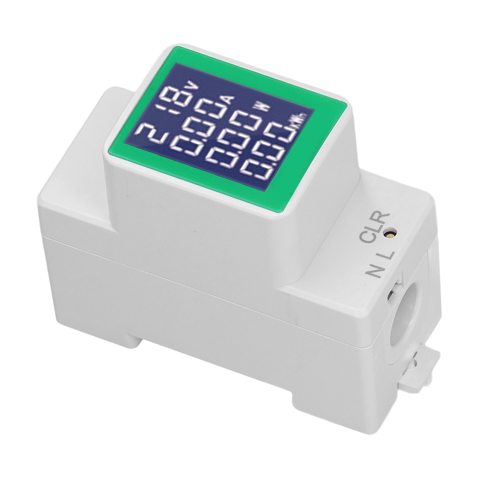 Digitales Wechselstrom-volt-amperemeter 50-300v 100a, Din-schienen-leistungs- Und Energiemonitor, Multifunktionstester, 2-in-1-display, Elektrisches Einbaumessgerät.