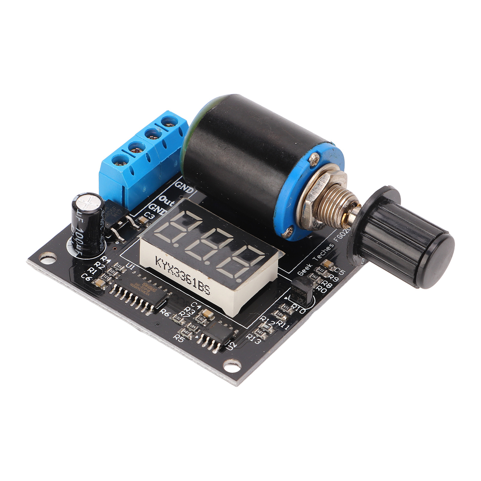 Fg 12v/24v Signalgenerator, Senderplatine Mit Led-digitalanzeige, Variabler Frequenz, Elektronischer Testbausatz Für Heimwerker Und Wartungsarbeiten.