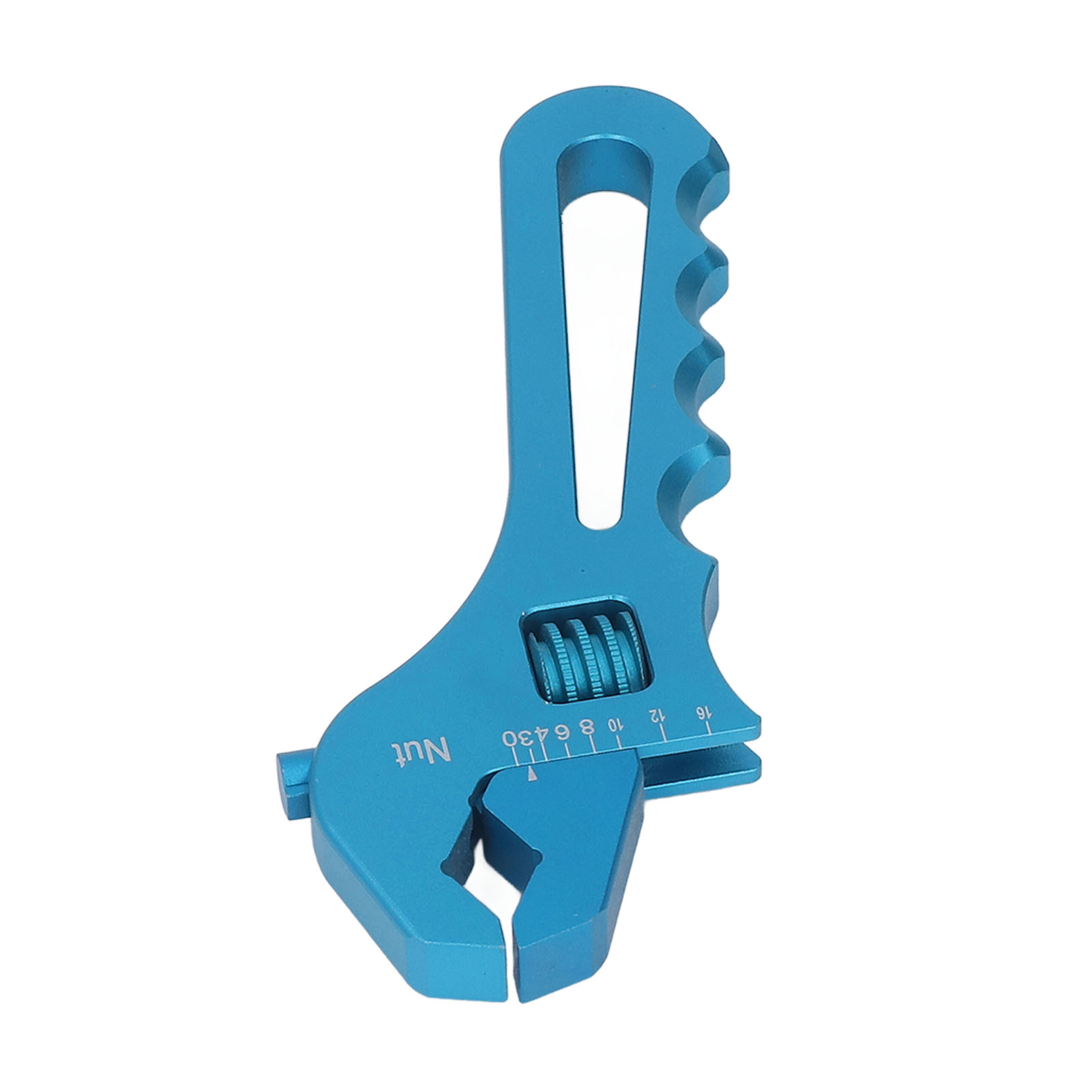 An3-an16 Schlauchverbinderschlüssel, Verstellbarer, Leichter Aluminium-flachschlüssel Für Schlauchadapter, Blaue Spitze, Robustes Werkzeug