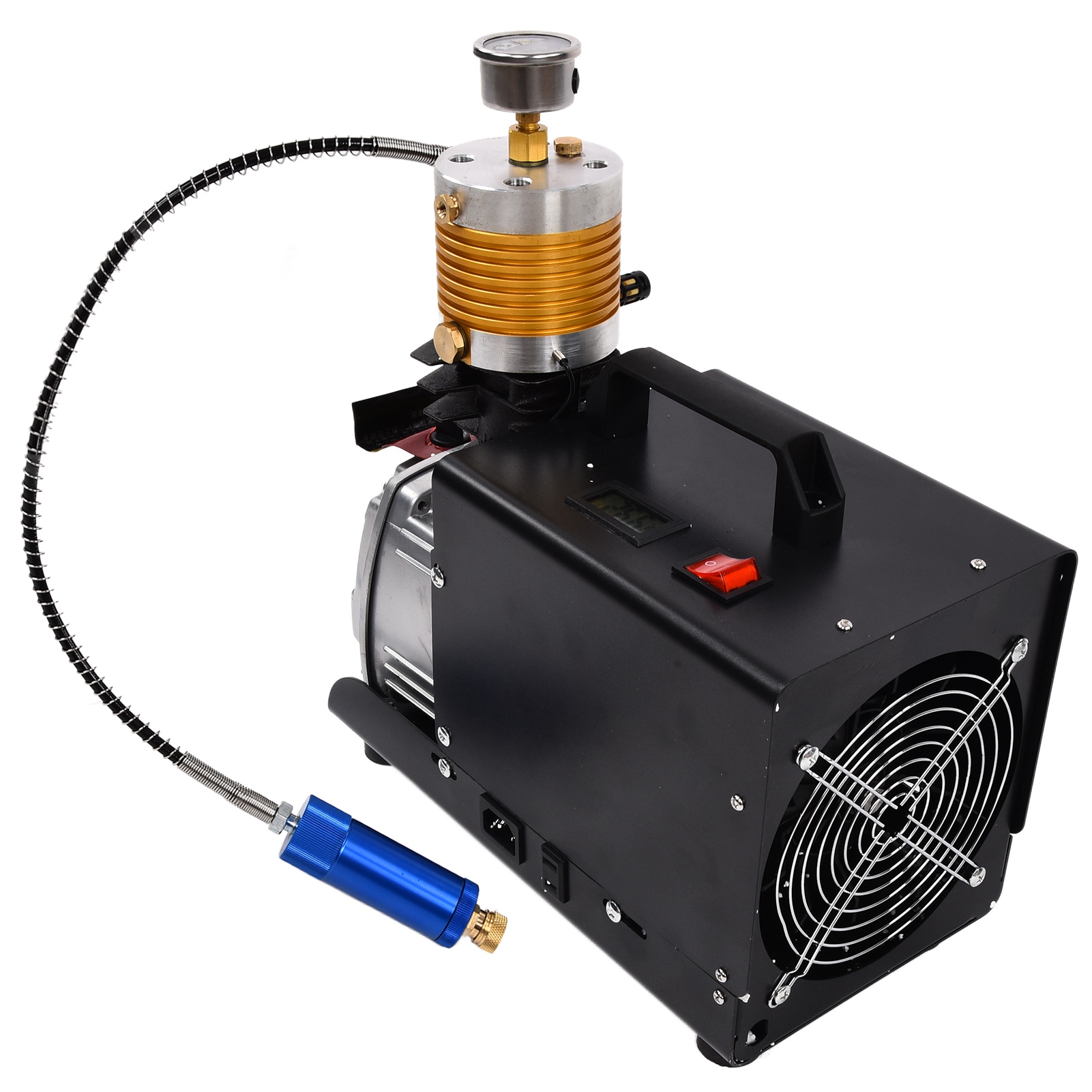 Hochdruck-luftkompressor 30mpa 4500psi, 220v Gaspumpe, Aufblas- Und Testset, Eu-stecker, Für Reifen Und Geräte.