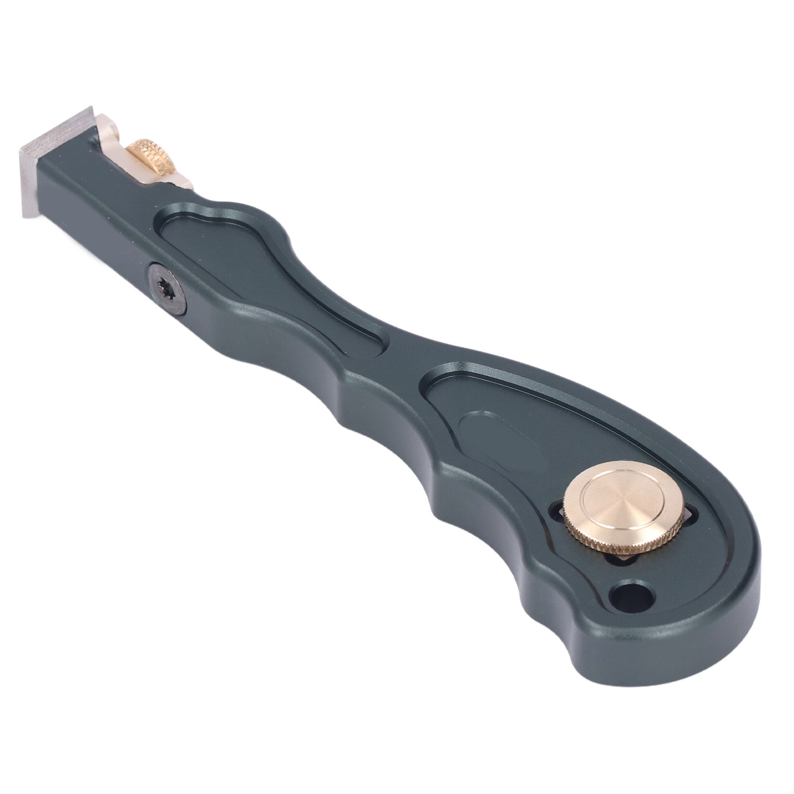 Wolframkarbid-leimschaber, Aluminiumgriff, Holzbearbeitungsschaber, Kompaktes Entgratungswerkzeug, 1 Stück, Rückstandsentferner, Präzisionsholzbearbeitung.