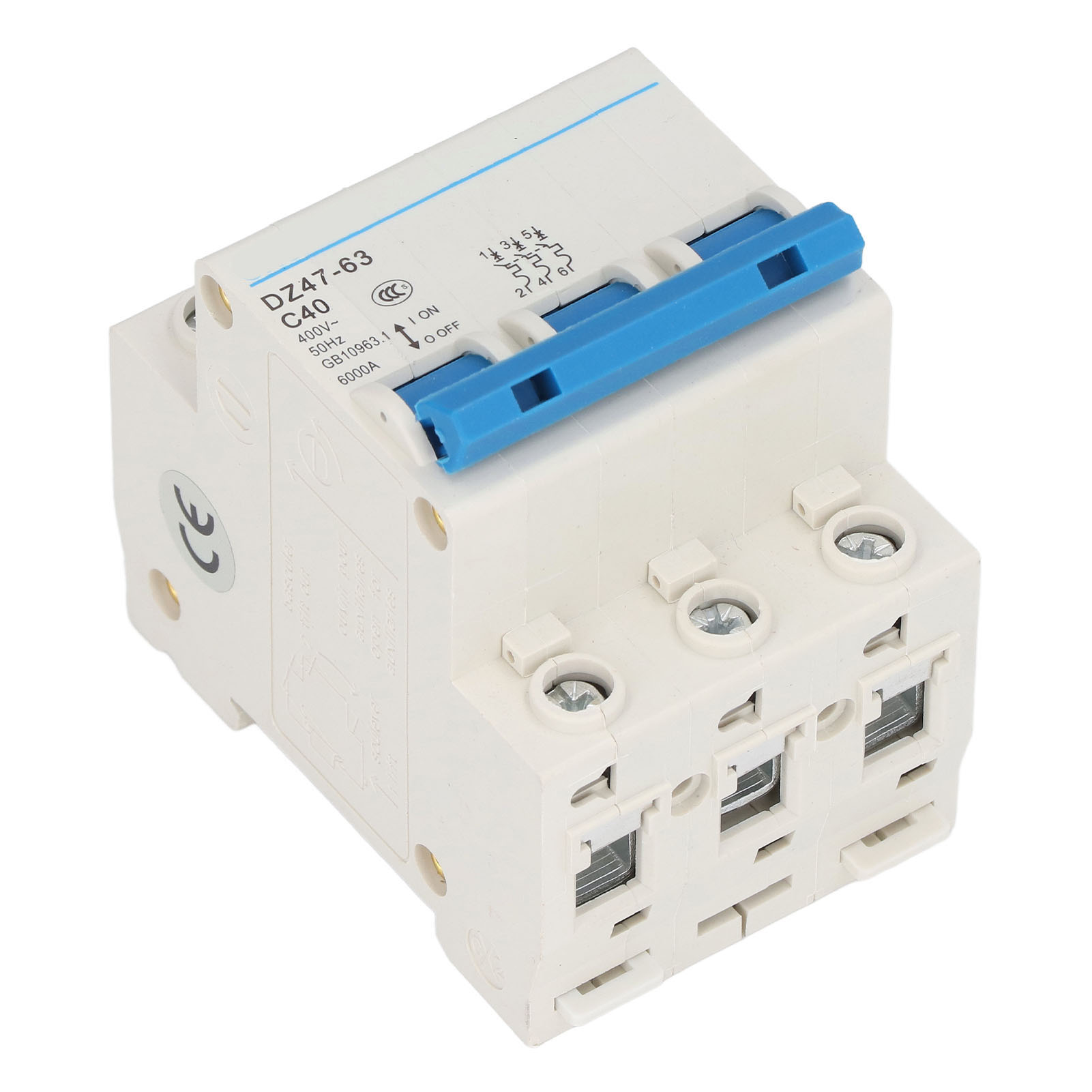 Modularer 3p 40a Dz47-63 C400 Leistungsschalter, 400v Niederspannungs-automatikschalter, Din-schiene, Überlast- Und Kurzschlussschutz.