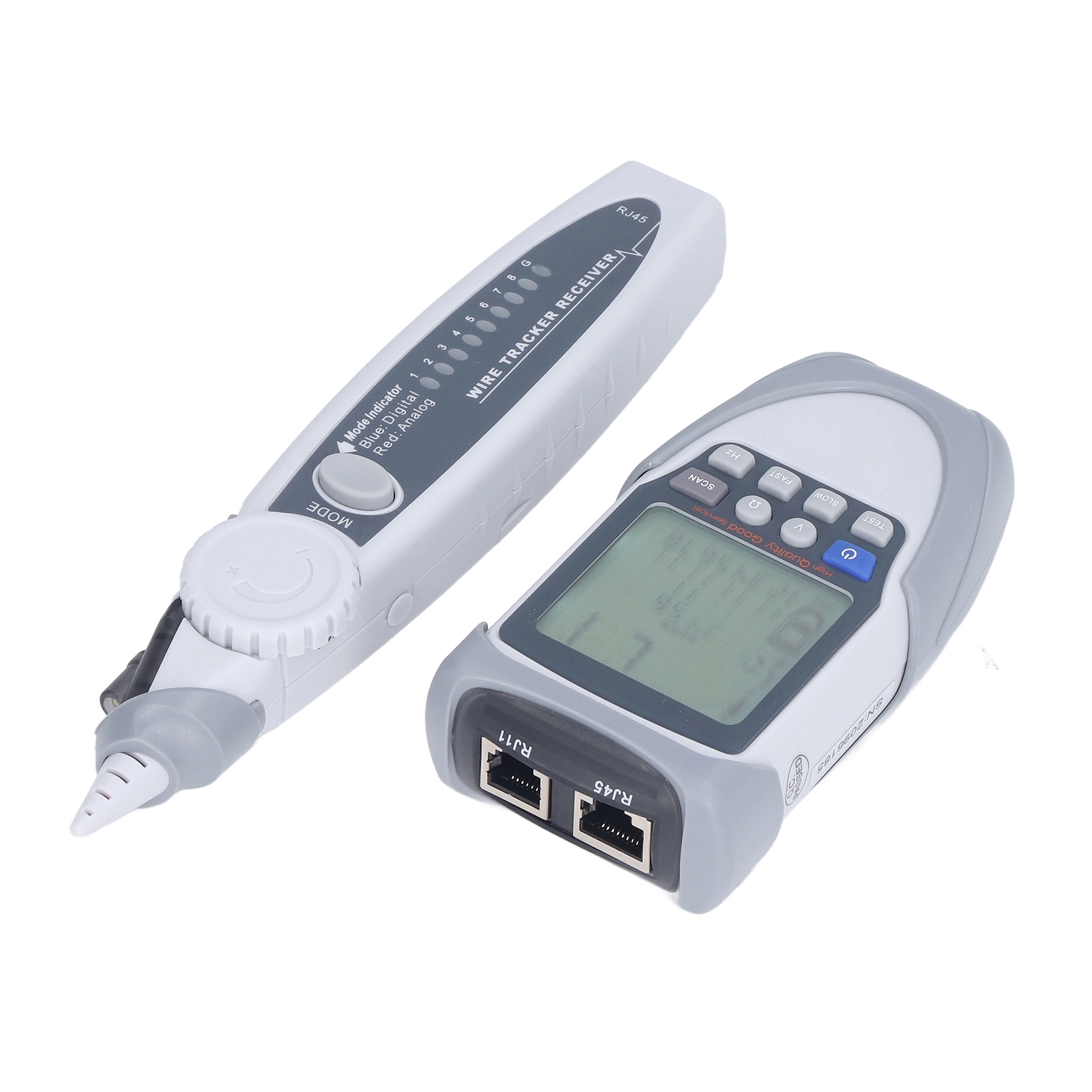 Poe-ethernet-digitalnetzwerkkabeltester, Drahtdetektor Und -verfolger Mit Lcd-bildschirm, Rj45-diagnosegerät.