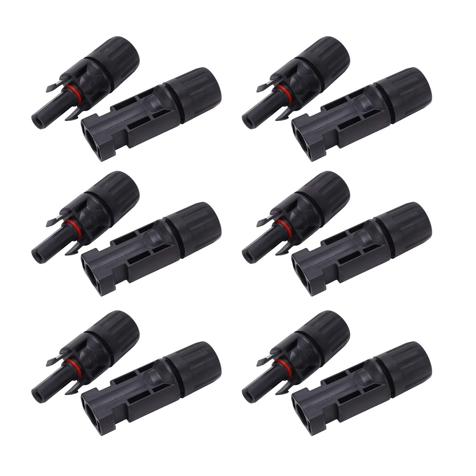 12-teiliger Ip67-photovoltaik-solarstecker, Verzinnte Kupferstifte, Stecker/buchse-set Für Industrielle Anwendungen, 1000 V, 45 A