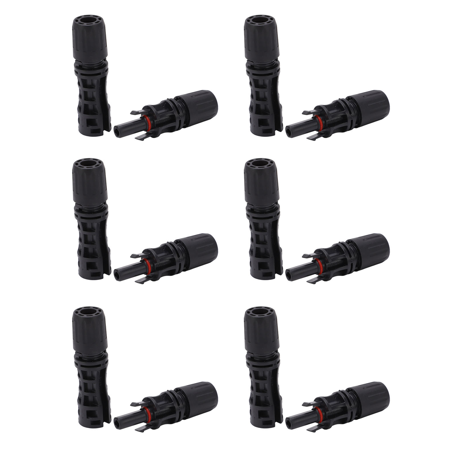 12-teiliger Ip67-photovoltaik-solarstecker, Verzinnte Kupferstifte (stecker Und Buchse), Industrie-set, 1500 V, 30 A