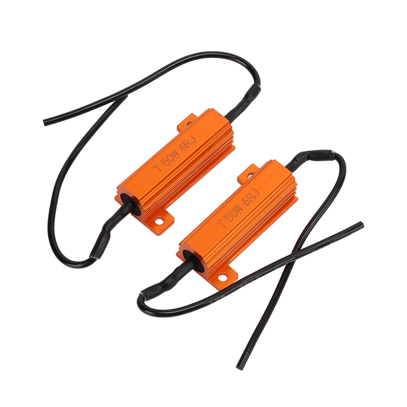 2er-pack 50-w-6-ω-widerstände Für Led-scheinwerferlampen, Fehlerfreies Widerstandsgehäuse Aus Aluminium