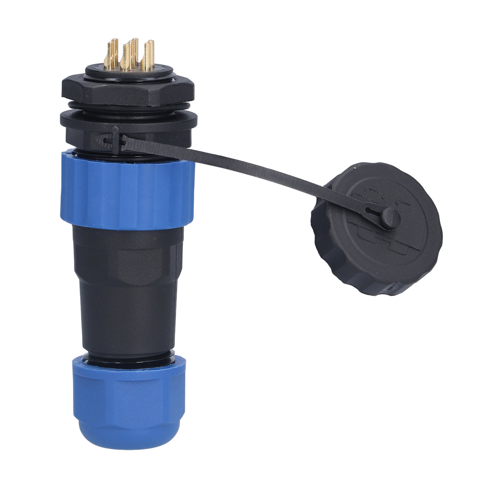 Wasserdichter Luftfahrtstecker Sp207 380v (ip68), Stecker/buchse Mit Rückseitiger Mutter, Lötanschluss, 3-polig, Für Industrielle Anwendungen