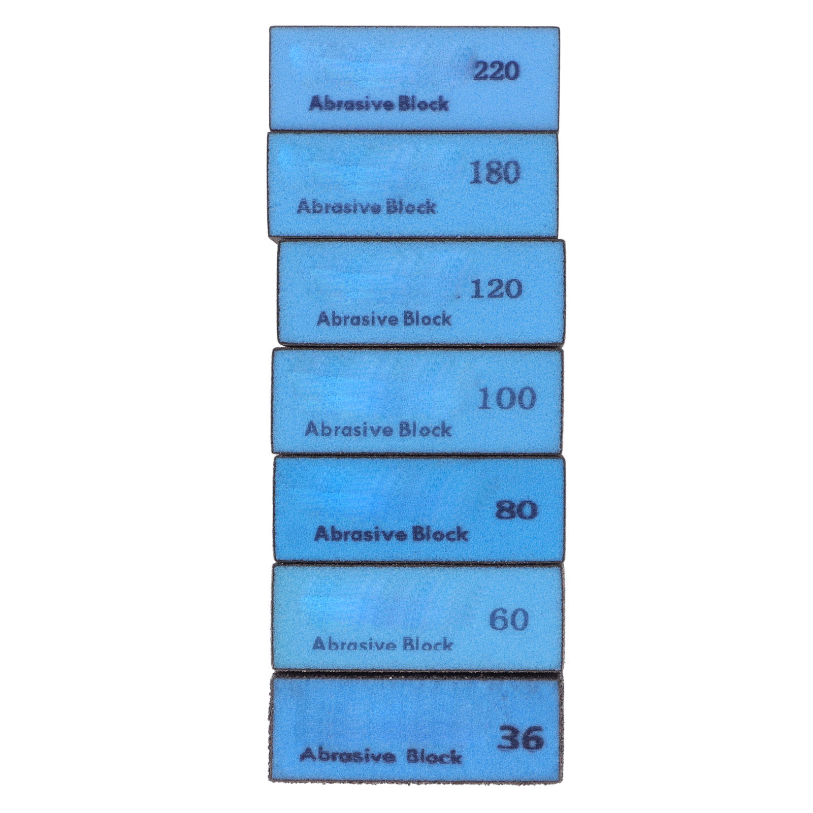 Set Mit 7 Schleifschwämmen (körnung 36, 60, 80, 100, 120, 180, 220), Nass- Und Trockenschleifklotz, Werkzeugset