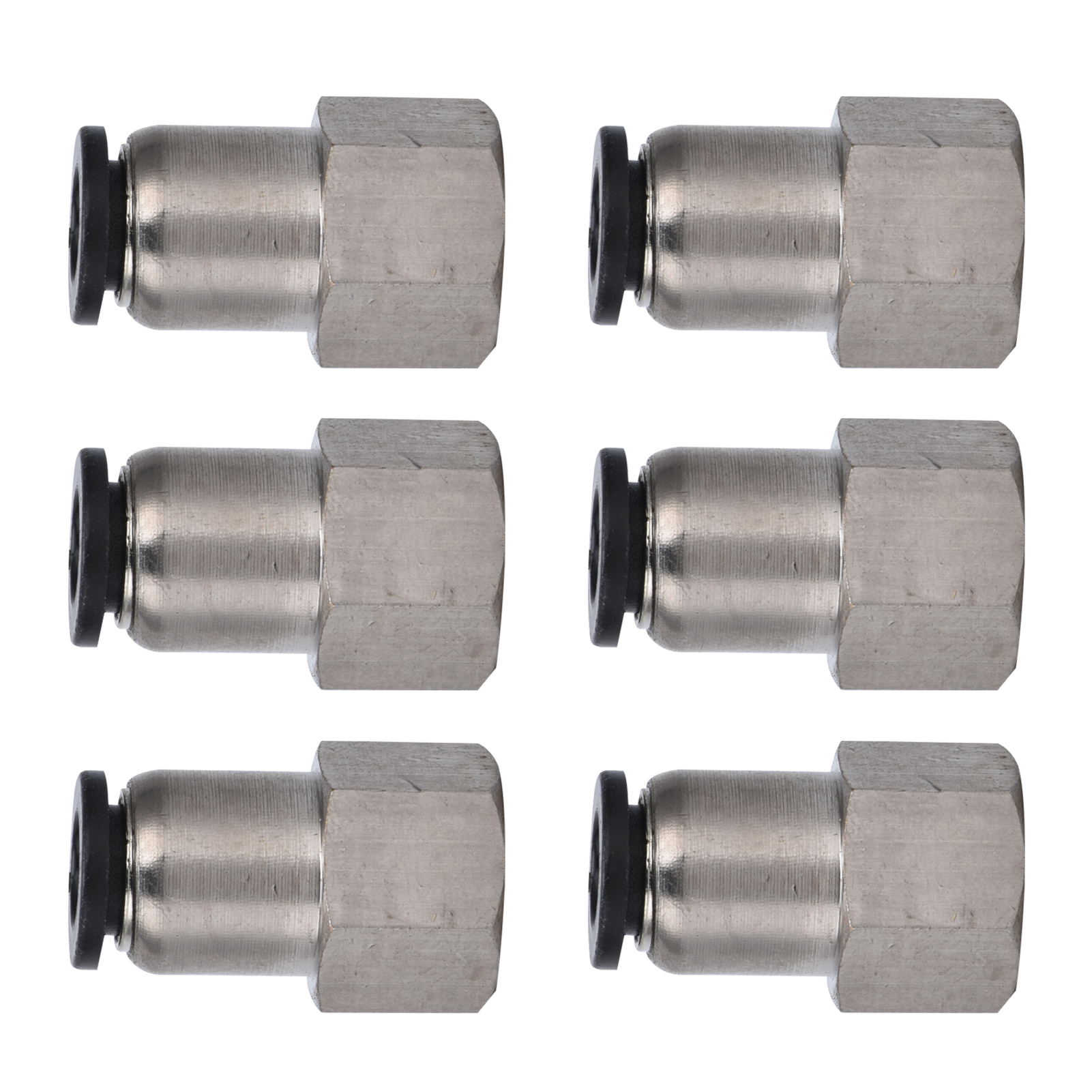6-04 Gerades Pneumatik-innengewinde, Schnellkupplung Für Druckluftleitungen, Außengewinde, Gerade Verschraubung, Innengewinde, Passend Für 4-mm-schläuche, Leckagefrei.