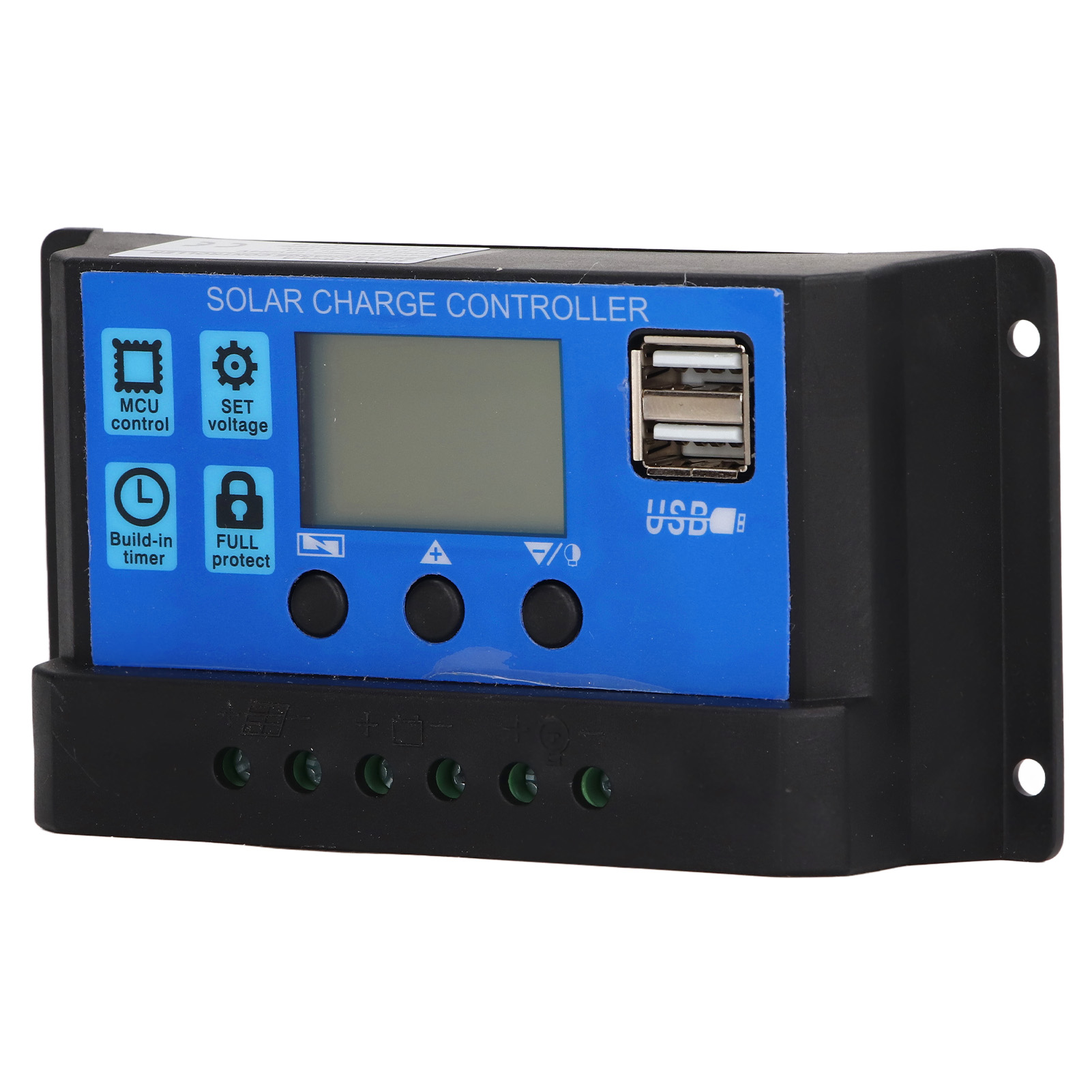 10a 12v 24v Pwm-solarladeregler, Lcd-bildschirm, Automatische Spannungserkennung, Photovoltaik-modul-controller