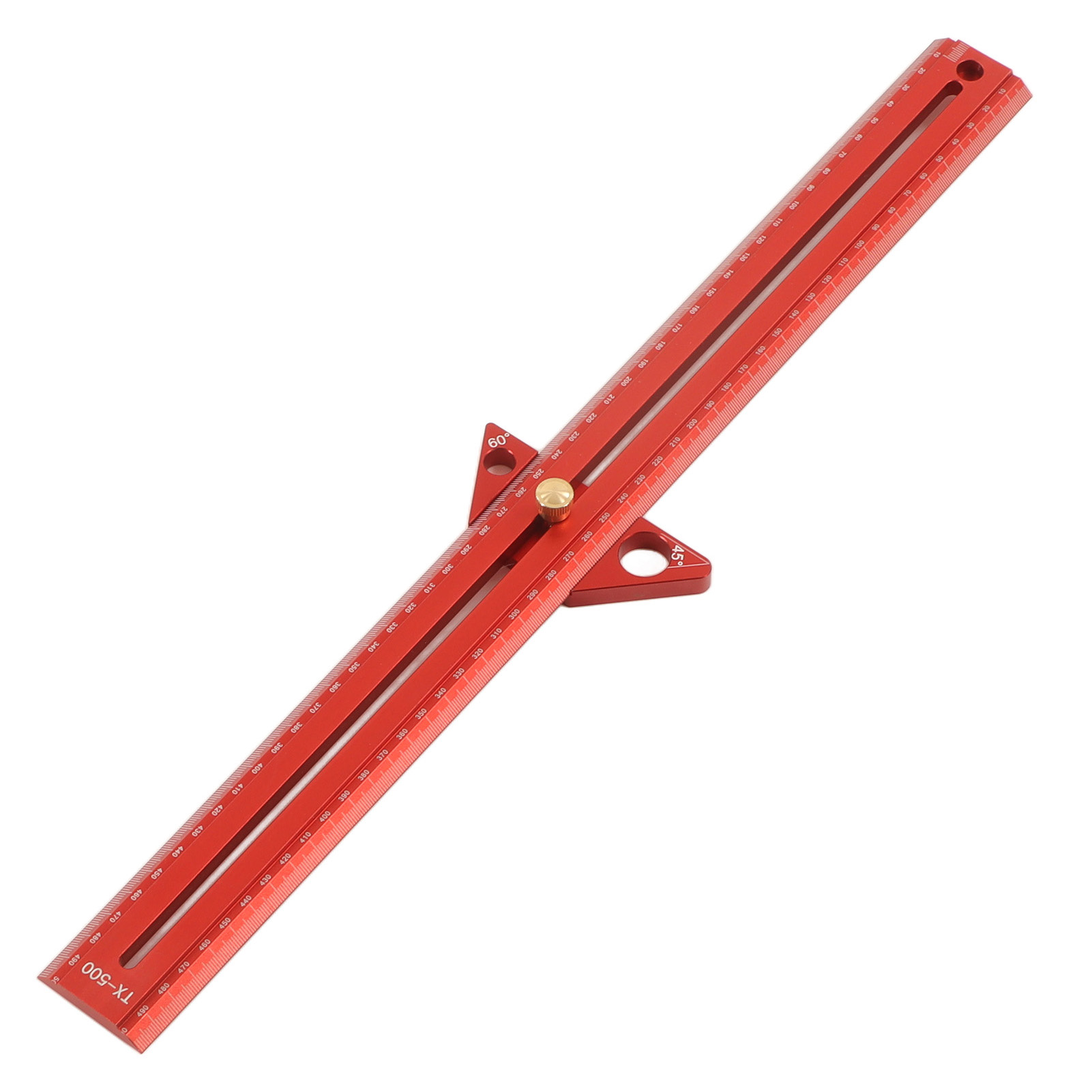 T-nut-lineal Für Die Holzbearbeitung, Multifunktionales Aluminium, Tragbares Winkelmessgerät, Markierungswerkzeug, 50 Cm/19,7 Zoll, Präzision Und Langlebigkeit.