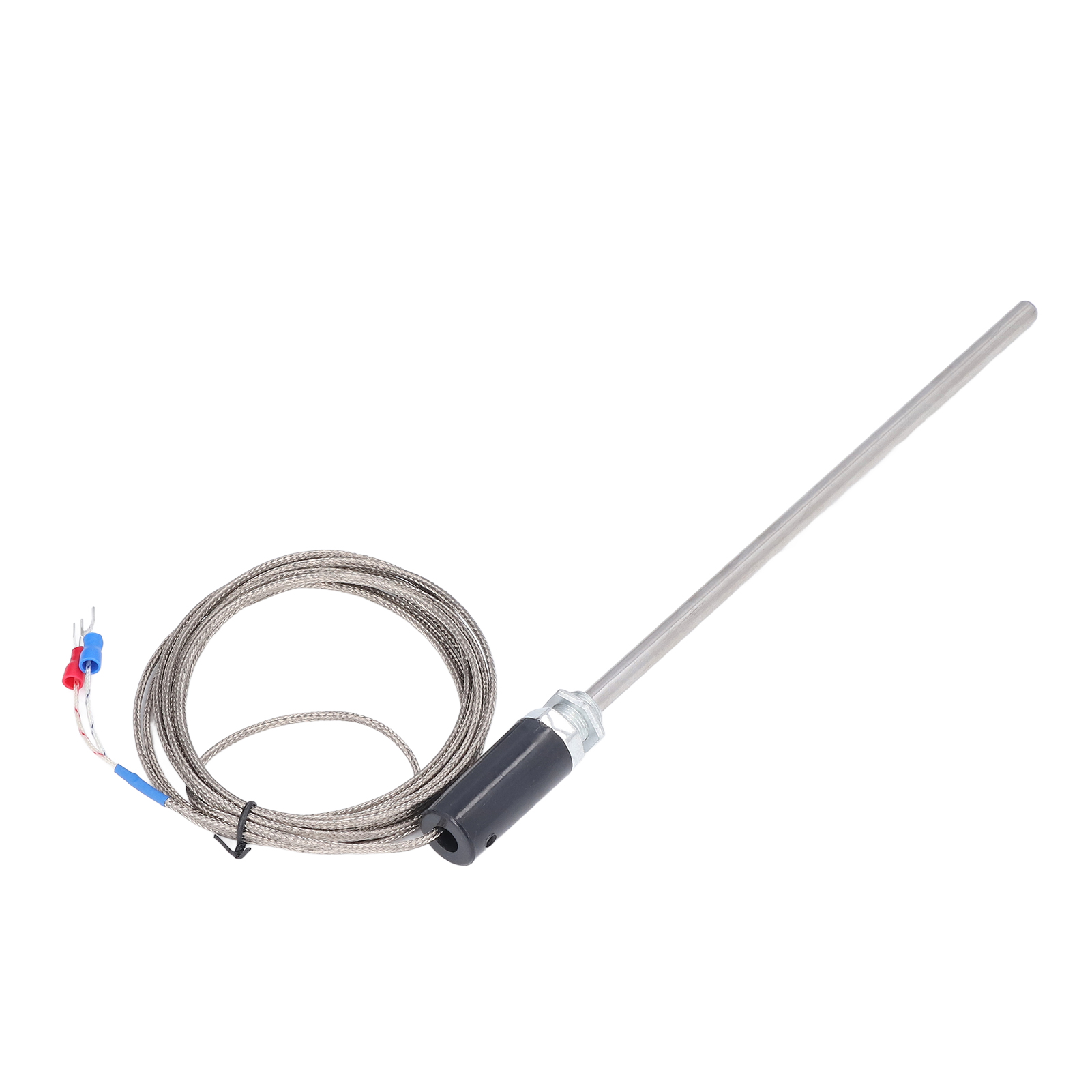 Thermoelement-sonde Typ K, Robustes Edelstahlgehäuse, 0 °c Bis 400 °c, Vielseitig Einsetzbar Für Schornsteine, Ca. 3 Meter