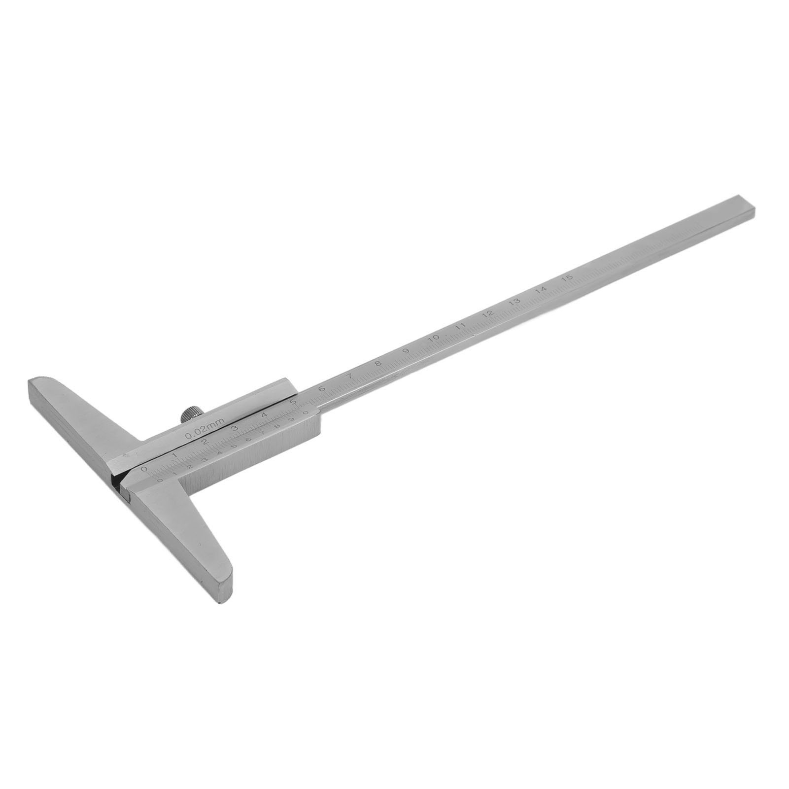 Tiefenmessschieber 0–150 Mm, Präzisionsmessgerät 0,02 Mm, Graduierter Lineal Zur Tiefenmessung, Professionelles Kontrollwerkzeug