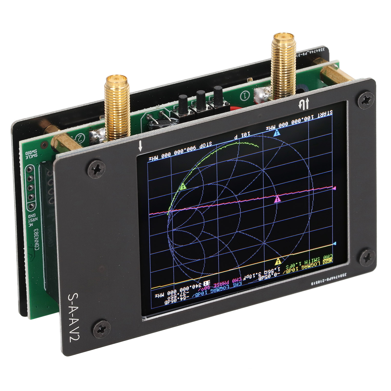 Saa-2 V2 Tragbarer Vektornetzwerkanalysator, 3 Ghz Hf Vhf Uhf, 2,8 Zoll Tft-bildschirm, Antennentester Für Amateurfunk.