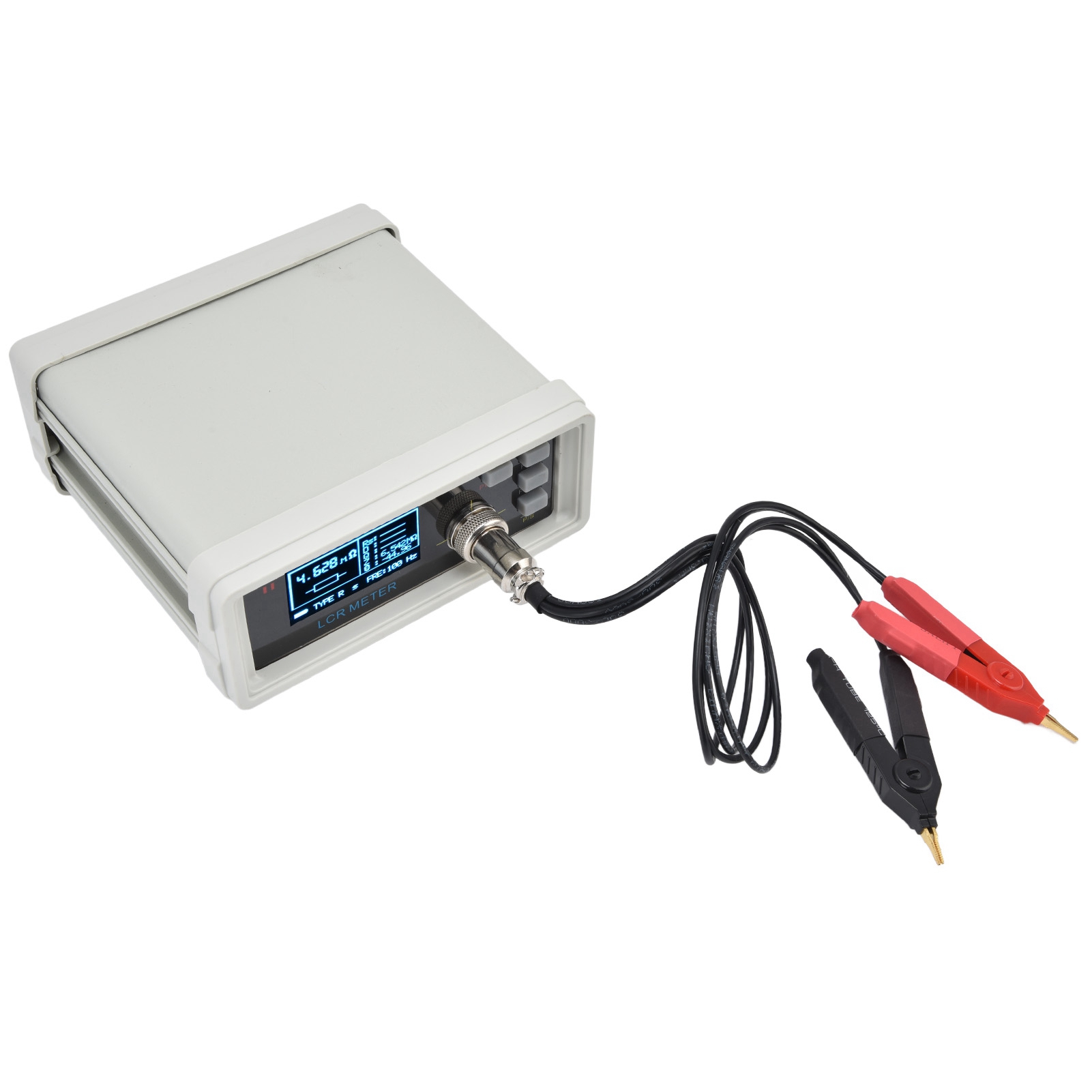 Digitale Lcr-messbrücke, Widerstands-, Induktivitäts- Und Kapazitätsmessgerät, Kunststoffgehäuse, Eu-stecker 100–240 V, Elektronisches Messgerät
