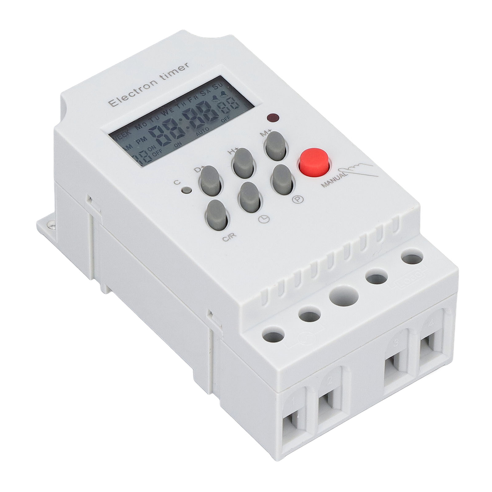 Programmierbarer Elektronischer Din-schienen-timer, Kg316tii Mikrocontroller Lcd-zeitschalter, 12v Dc Intelligenter Controller, Wochentimer Für Schaltschränke.