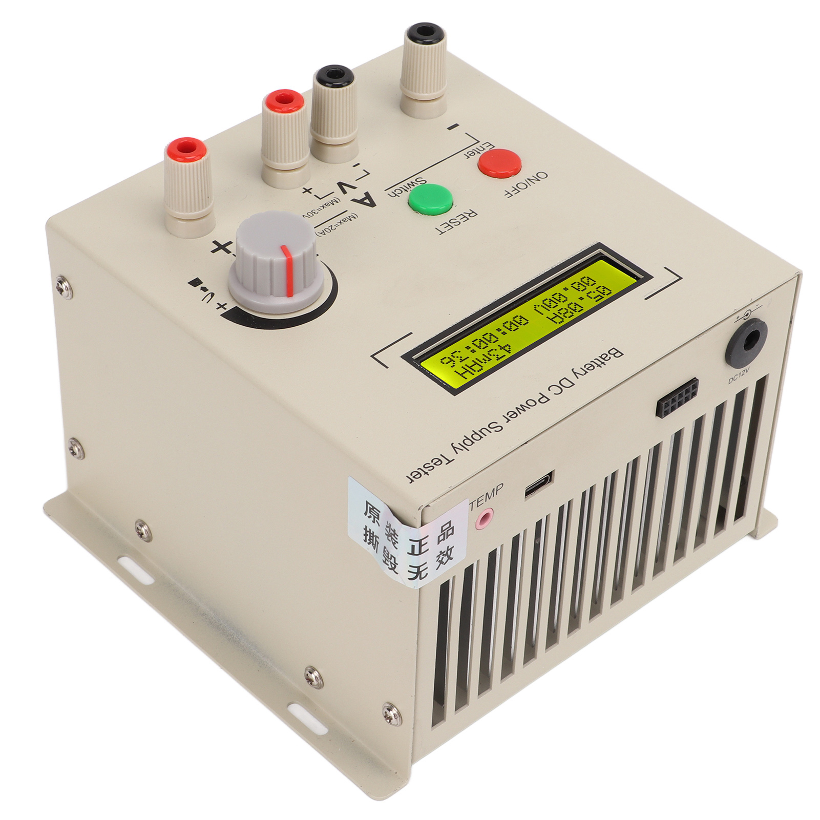 Digitaler Batterietester Mit Lcd-bildschirm, Misst Kapazität Und Innenwiderstand, Eu-stecker 100-240v Ac, Diagnosegerät Für Batterien Und Akkumulatoren.