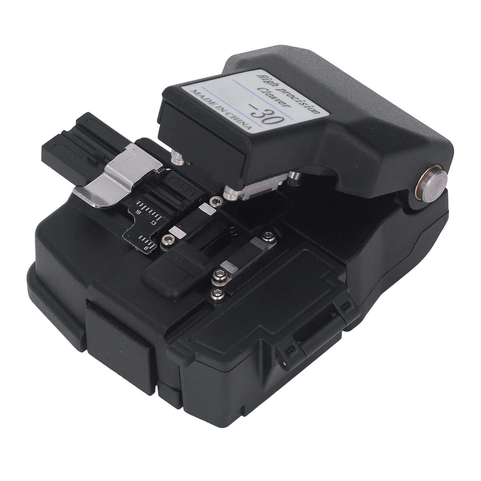 Automatischer Glasfaserschneider Mit Klingenrückführung, Wolframstahlklinge, Hohe Schnittgenauigkeit, Maschine Mit 3-in-1-aufsatz Für Optische Kabel.