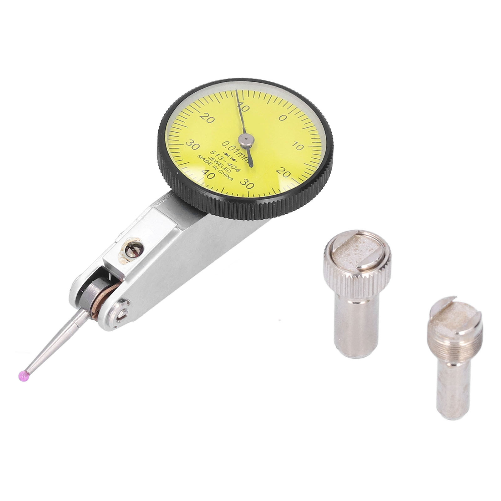 Hebelkomparator 0-0,8 Mm, Genauigkeit 0,01 Mm, 32 Mm Zifferblatt, Hochempfindliche Rubinsonde, Professionelles Mechanisches Messgerät.