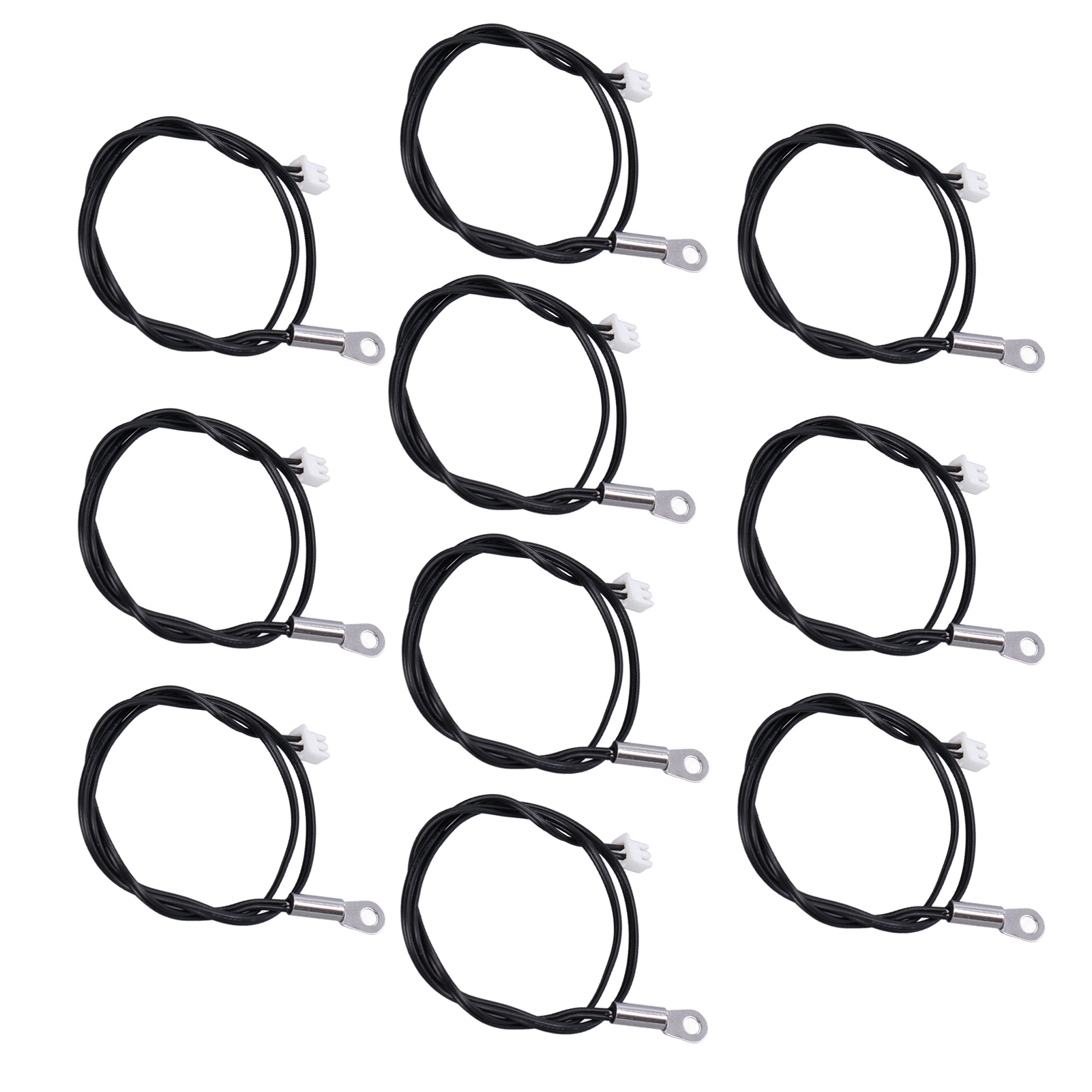 10 Ntc-sensoren, Thermistor-temperaturfühler, Rundstecker, 500 Mm, 5 Kω, B3470