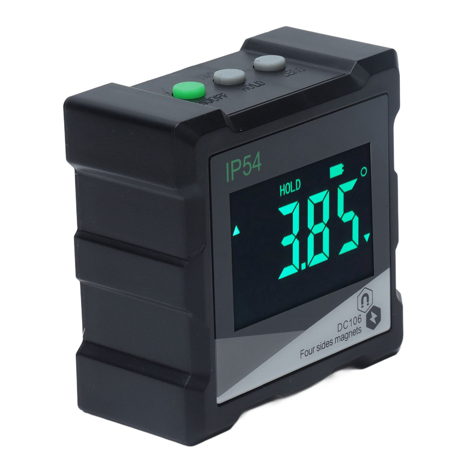 4x90° Digitaler Winkelmesser, Lcd-bildschirm, Ip54 Wasserdichter Magnetischer Neigungsmesser Für Präzise Messungen