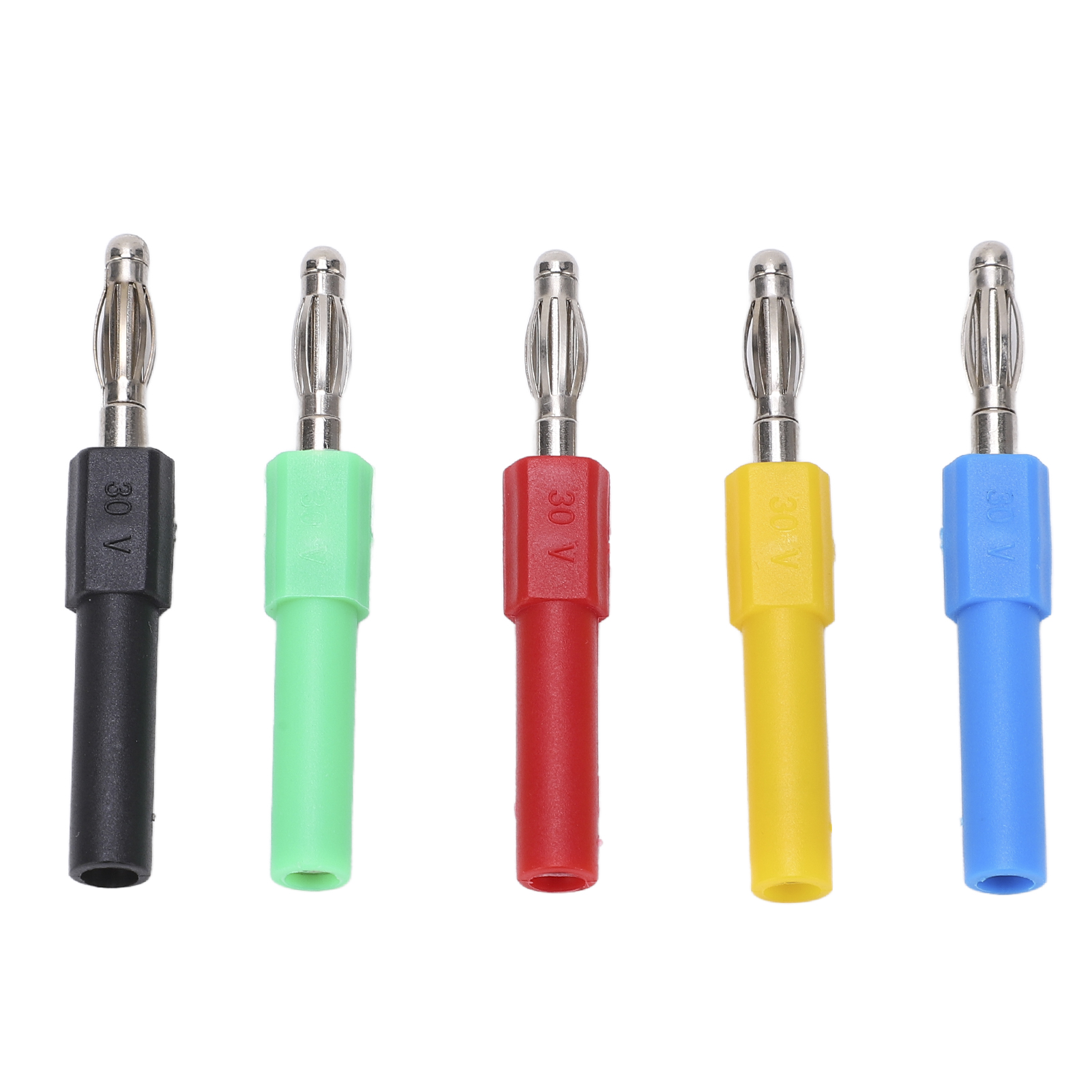Packung Mit 5 J.20012 Bananensteckern (4 Mm Stecker Auf 2 Mm Buchse) Für Multimeter, Prüfanschluss