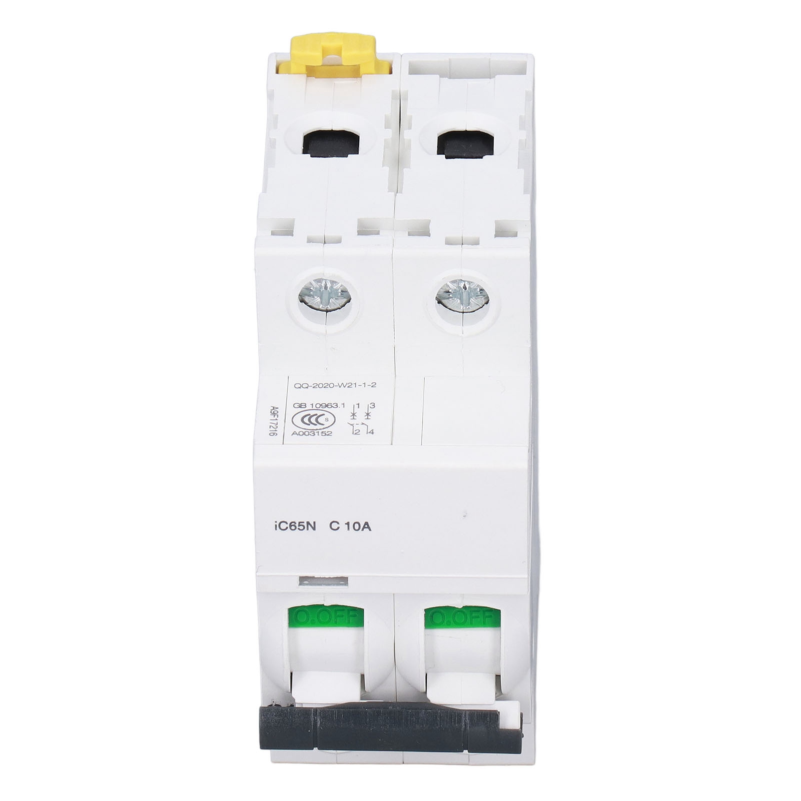 Modularer 2-poliger Fehlerstromschutzschalter 400 V 10 A Ic65n C10a, Din-schienen-schutzschalter, Fehlerstromisolator