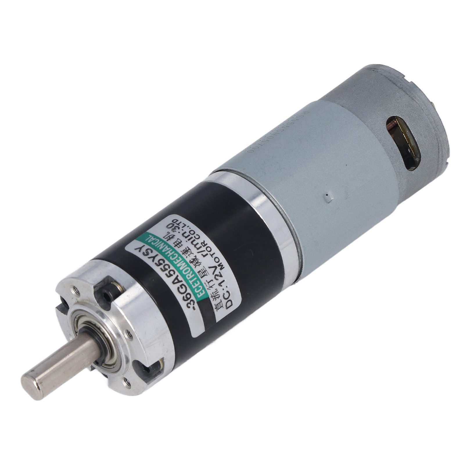 12-v-gleichstrom-getriebemotor, 30 U/min, 15 W, 0,15 A, Kupfer, Niedrige Drehzahl, Rechts-/linkslauf, Für Industrieanlagen