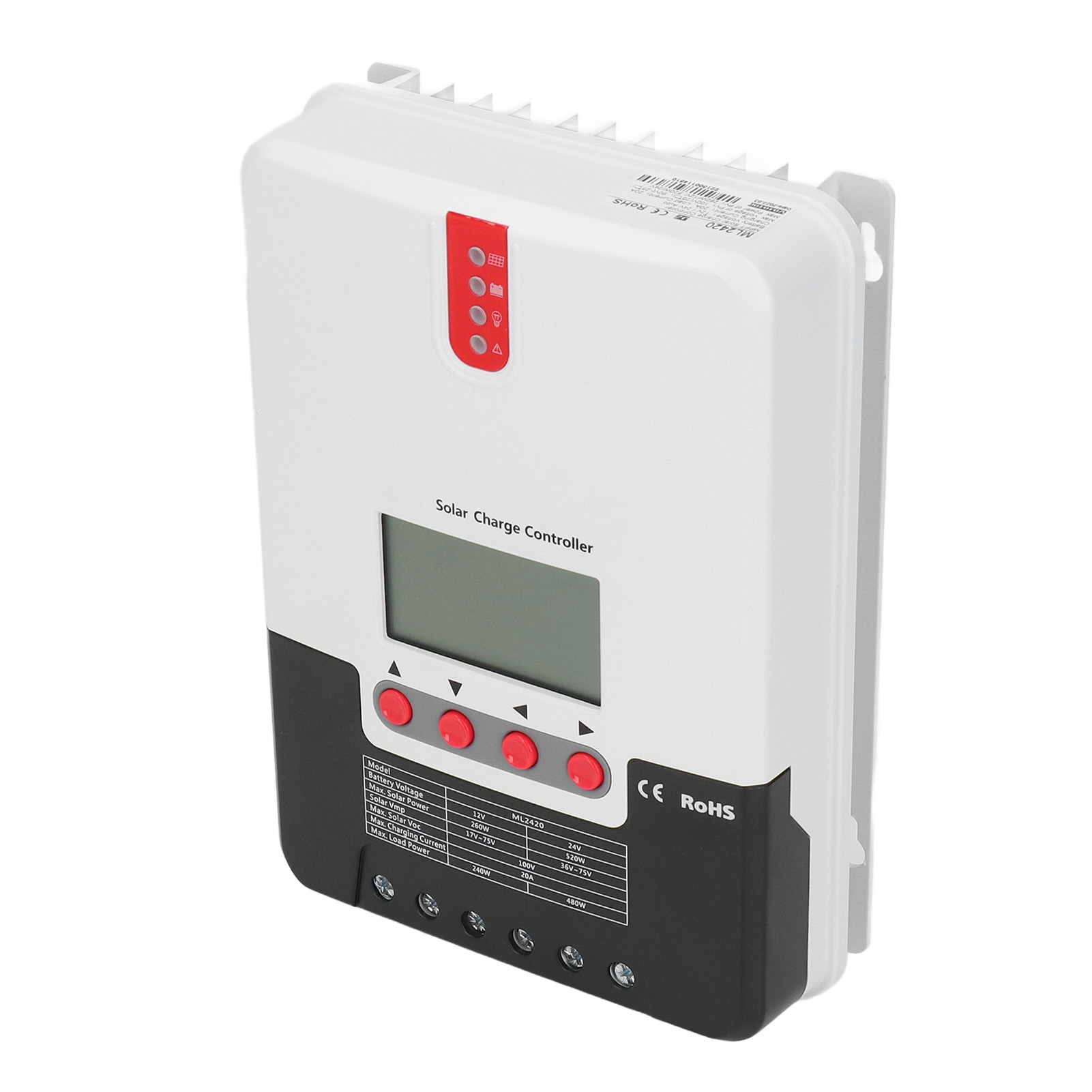 20a 12v 24v Mppt Solarladeregler, Entladeregler Mit Kommunikationsfunktion, Batteriemanager Für Photovoltaikmodule