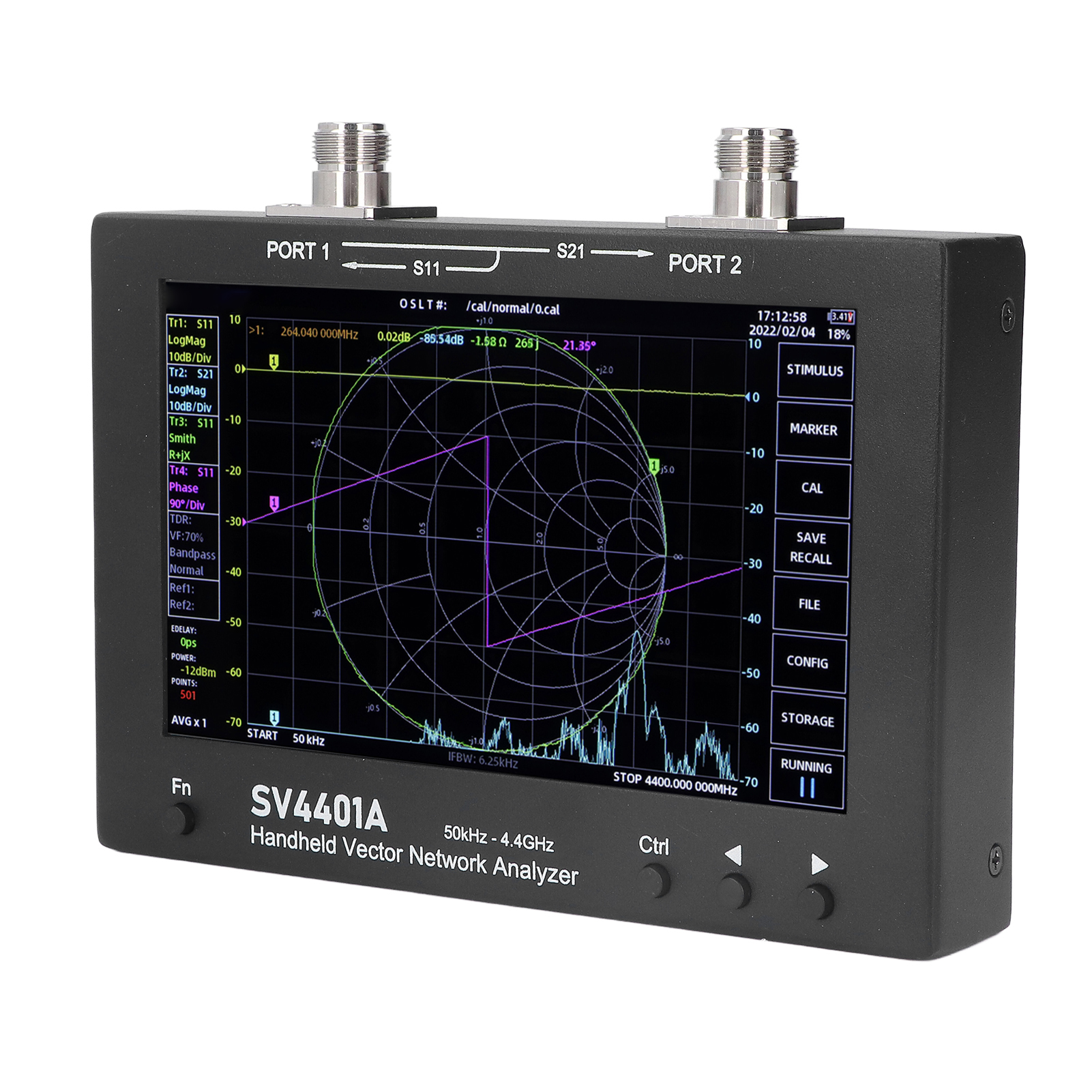 7-zoll-vektornetzwerkanalysator (vna-tester) Mit Kapazitivem Touchscreen-lcd, Antennenanalyse-kit Für Hf-messungen