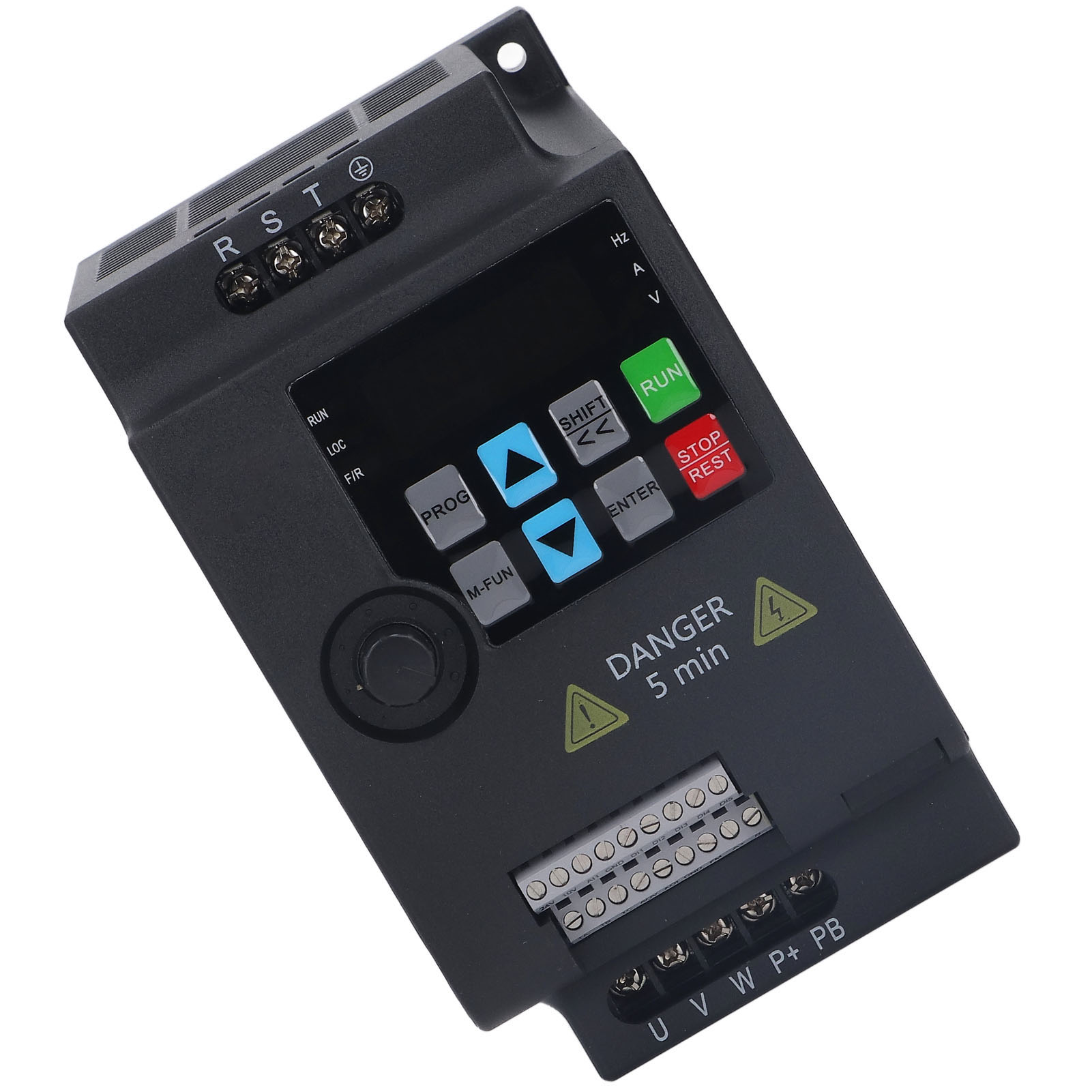 Dreiphasiger Frequenzumrichter Mit Frequenzumrichter, 380 V Ac Eingang, 0–380 V Ausgang, 1,5 Kw Umrichter, Din-schienenmontage, Industrieller Drehzahlumrichter