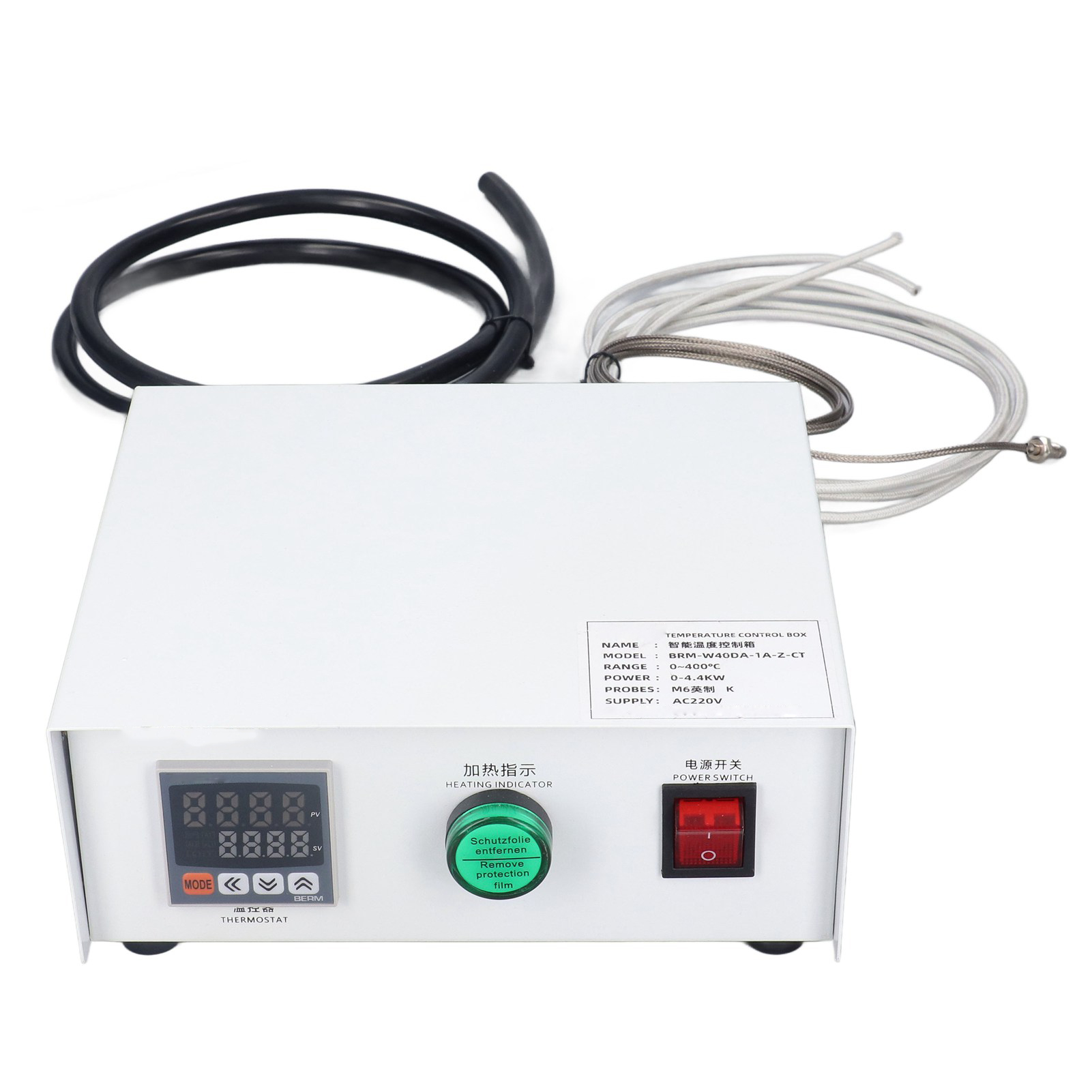 Pid-thermostat, Temperaturregler, Digitaler Controller, Led-anzeige, Gehäuse, M6, Ac220v, 3 M Sonde