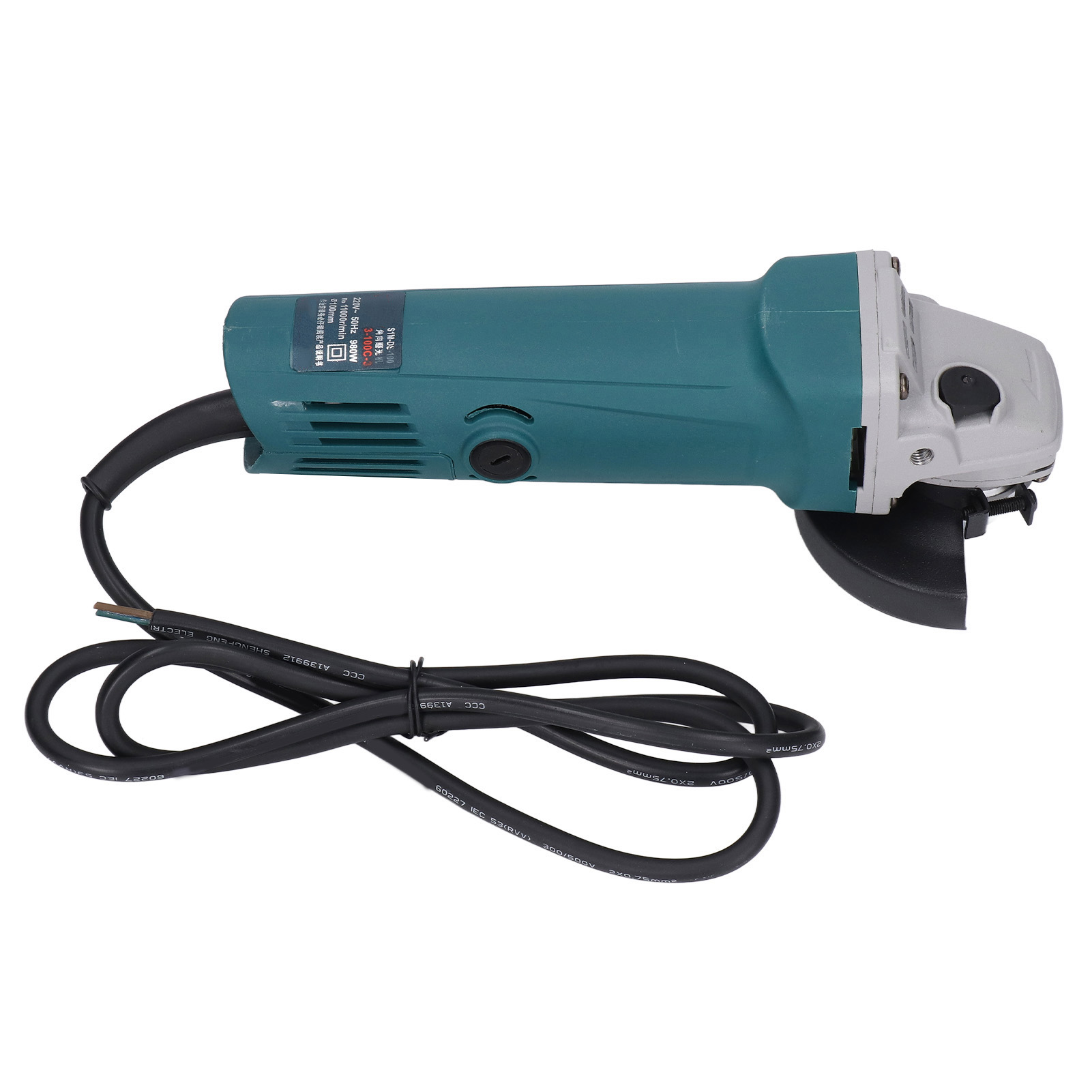 980 W, 220 V, 100 Mm (4 Zoll) Elektroschleifer, Professionelles Schneid- Und Schleifwerkzeug, Inklusive 3 Schleifscheiben, Leistungsstarke Schleifmaschine Für Metall Und Stein