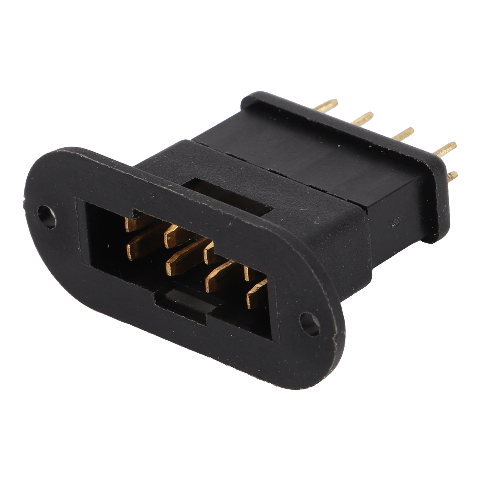 Packung Mit 10 Mpx-achtkantsteckern, Schwarz, 13.050 & 13.051, Vergoldeter Batterieanschluss Aus Reinem Kupfer, Spritzgegossene Stecker