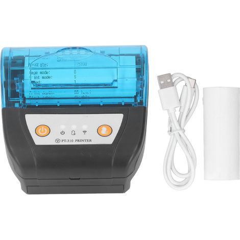 Tragbarer 80-mm-thermodrucker Mit Wlan Und Integriertem Akku Zum Drucken Von Etiketten Und Belegen, Bluetooth