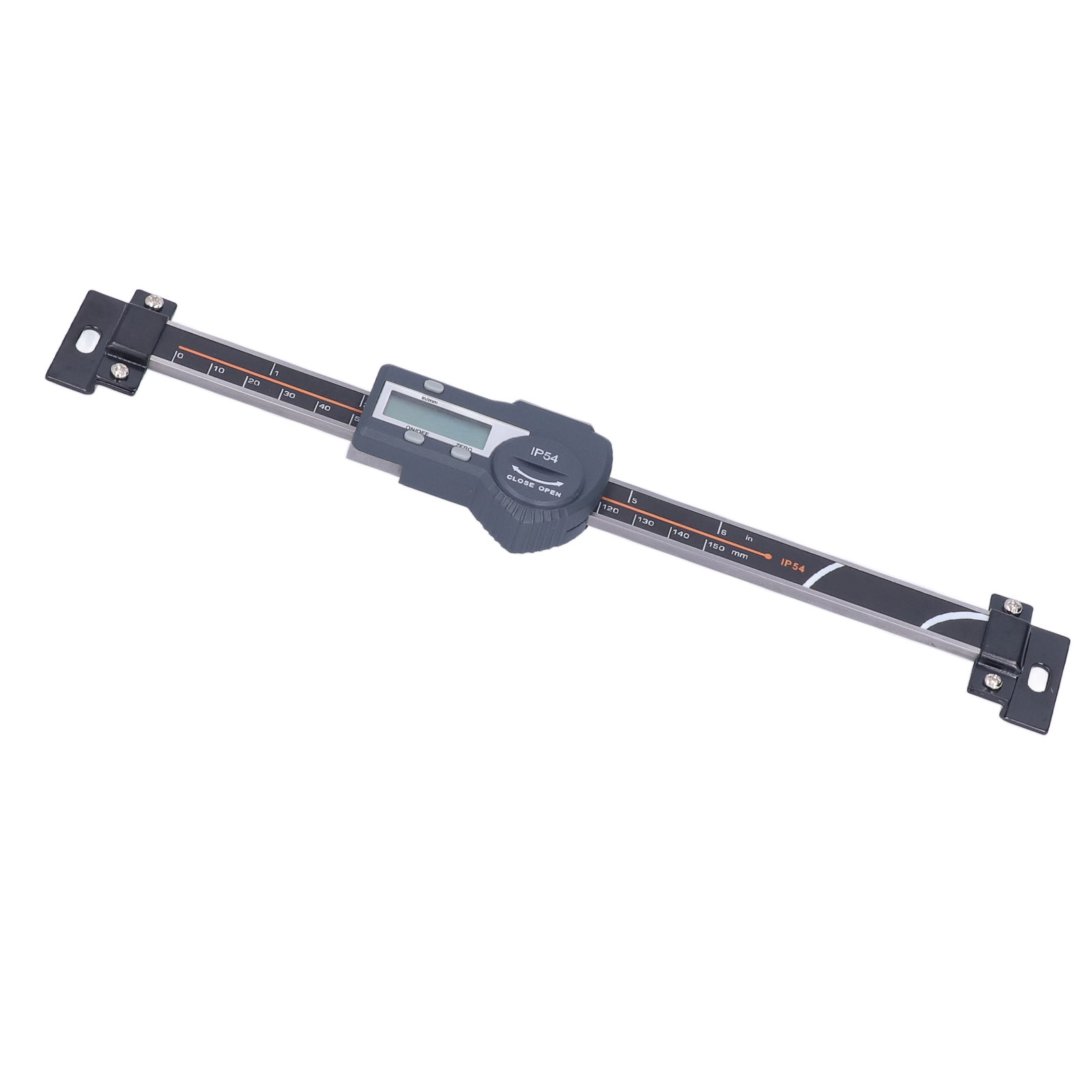 Horizontaler Digitaler Messschieber (ip54) Mit Lcd-bildschirm, Längenmesswerkzeug, Nullstell- Und Datenhaltefunktion, 0–150 Mm / 0–5,9 Zoll
