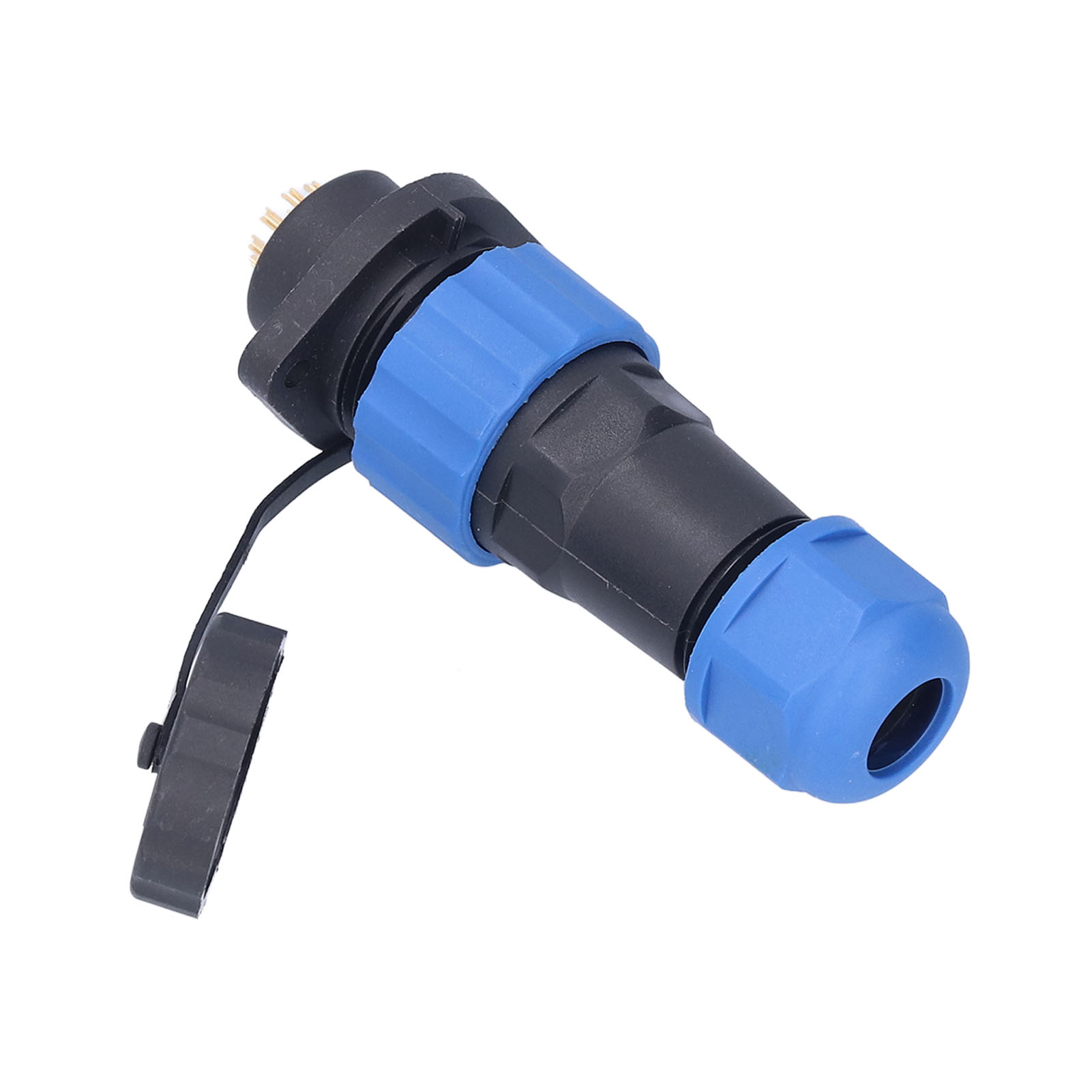 Ip68 Wasserdichter Flugzeug-stecker (männlich/weiblich) Mit Flansch Sp2014, 5 A, 250 V Ac, 2 Pins, Für Kabel Und Schalttafel