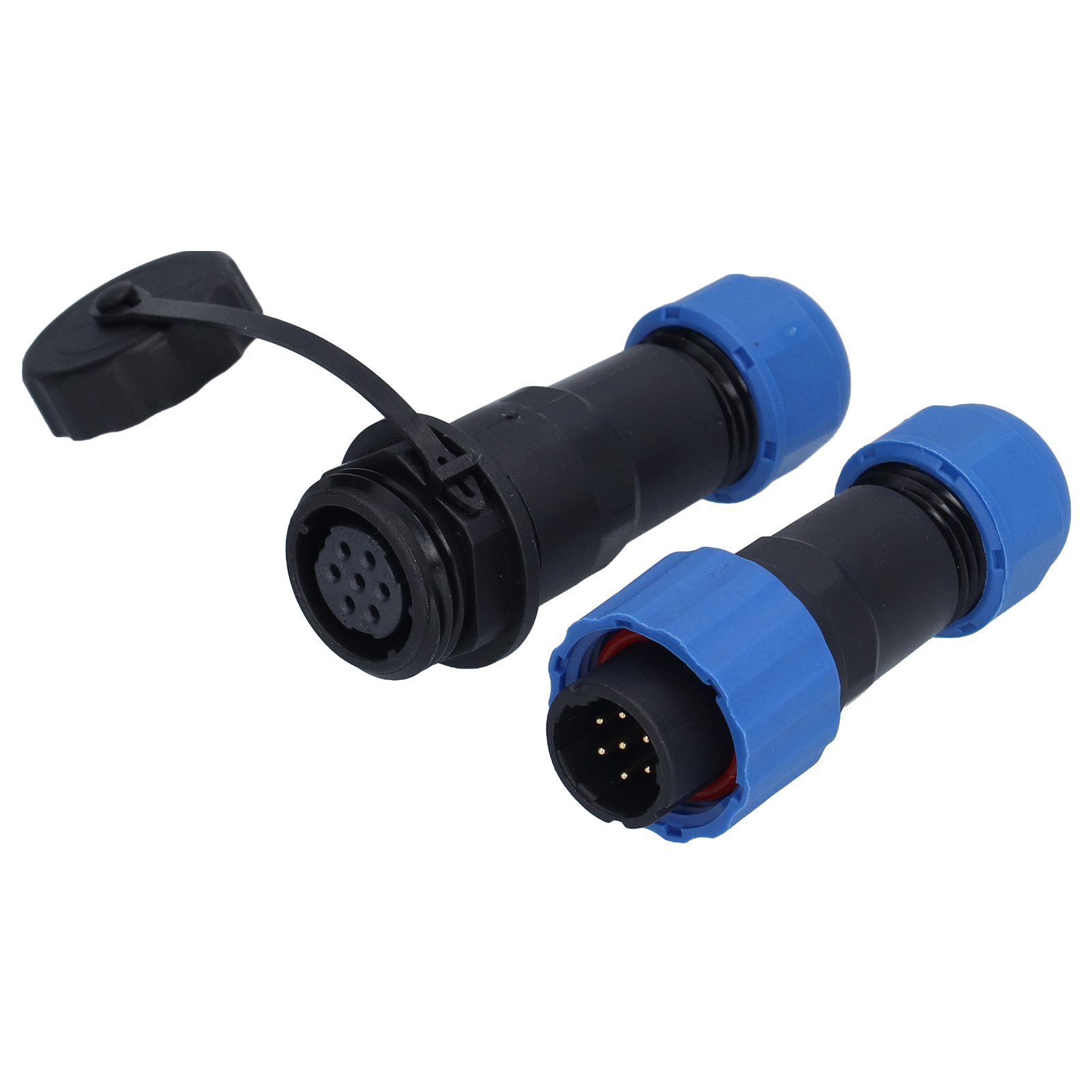 Wasserdichter 7-poliger Flugzeugstecker 250v 5a, Oxidationsbeständiger Weiblicher Stecker, Stabile Verbindung, Ip67 Wasserdicht, Für Industrielle Und Außenanwendungen.