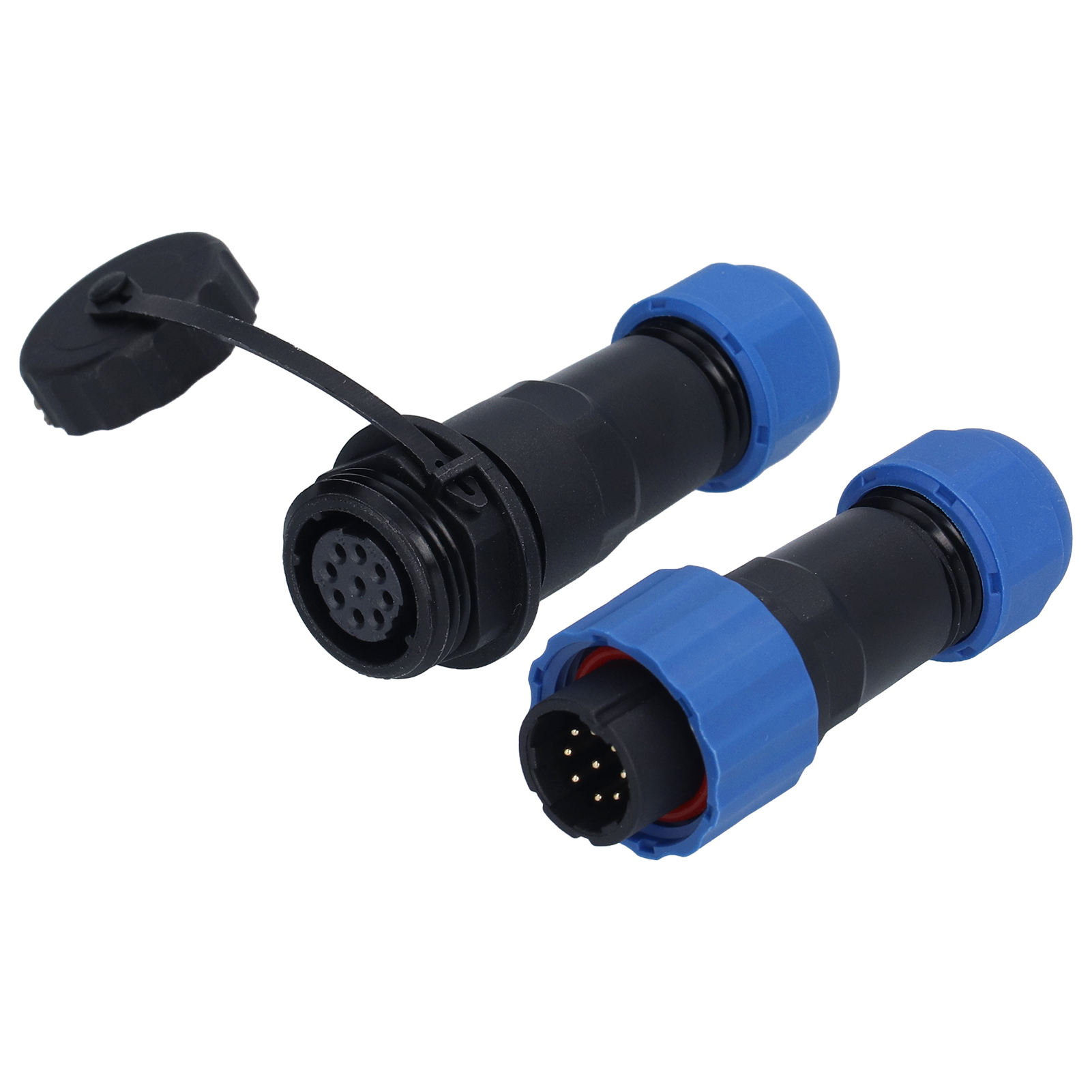 Wasserdichter 9-poliger Flugzeugstecker, 250 V, 5 A, Explosionsgeschützter Stecker/buchse, Oxidationsbeständig, Stabile Verbindung, Schutzart Ip67, Für Industrielle Anwendungen Und Außeneinsätze
