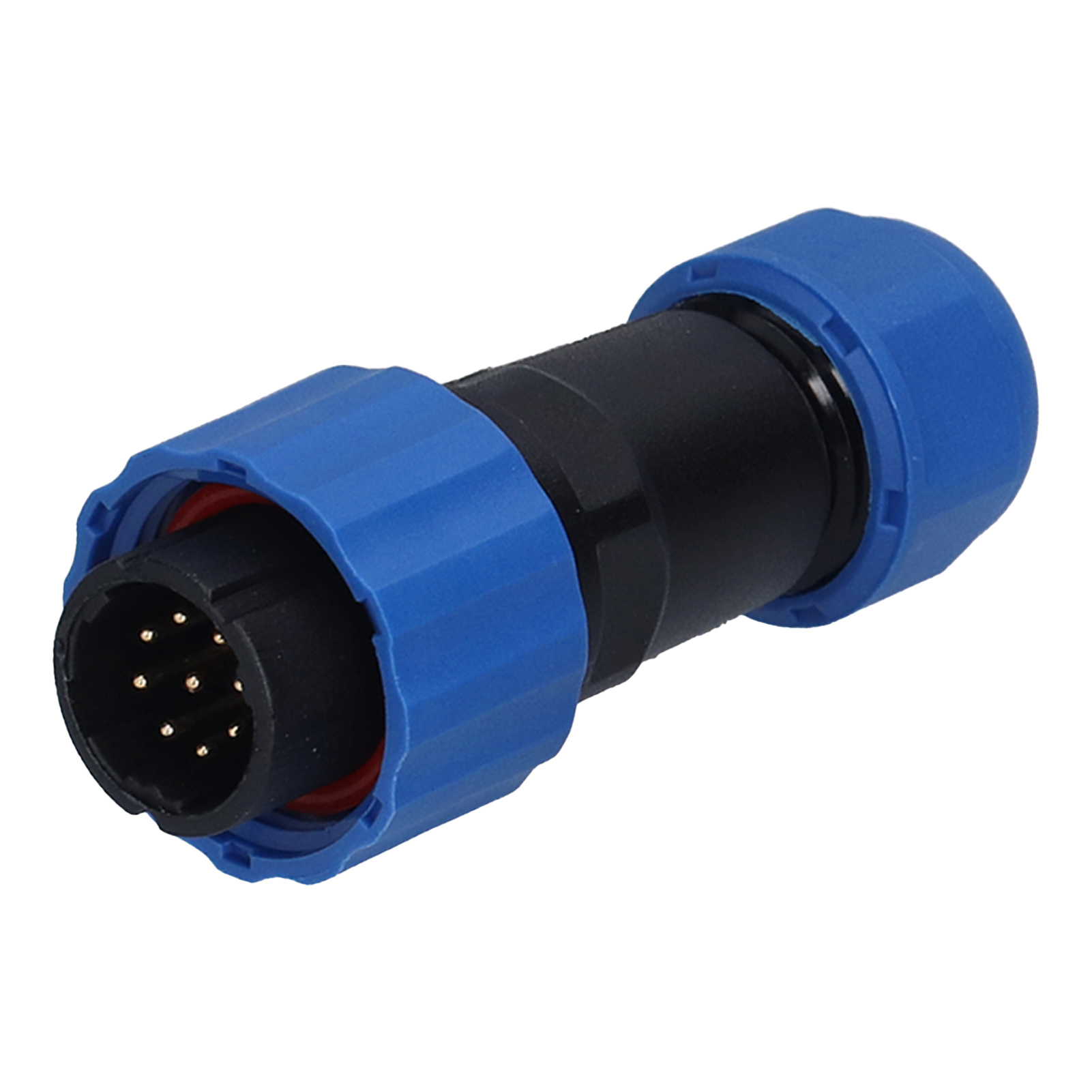 Wasserdichter Flugzeugstecker Ip68, Sp16-stecker (männlich Und Weiblich), 9-polig (250 V, 5 A), Stoßverschraubung, Wasserdichte Flanschverschraubung