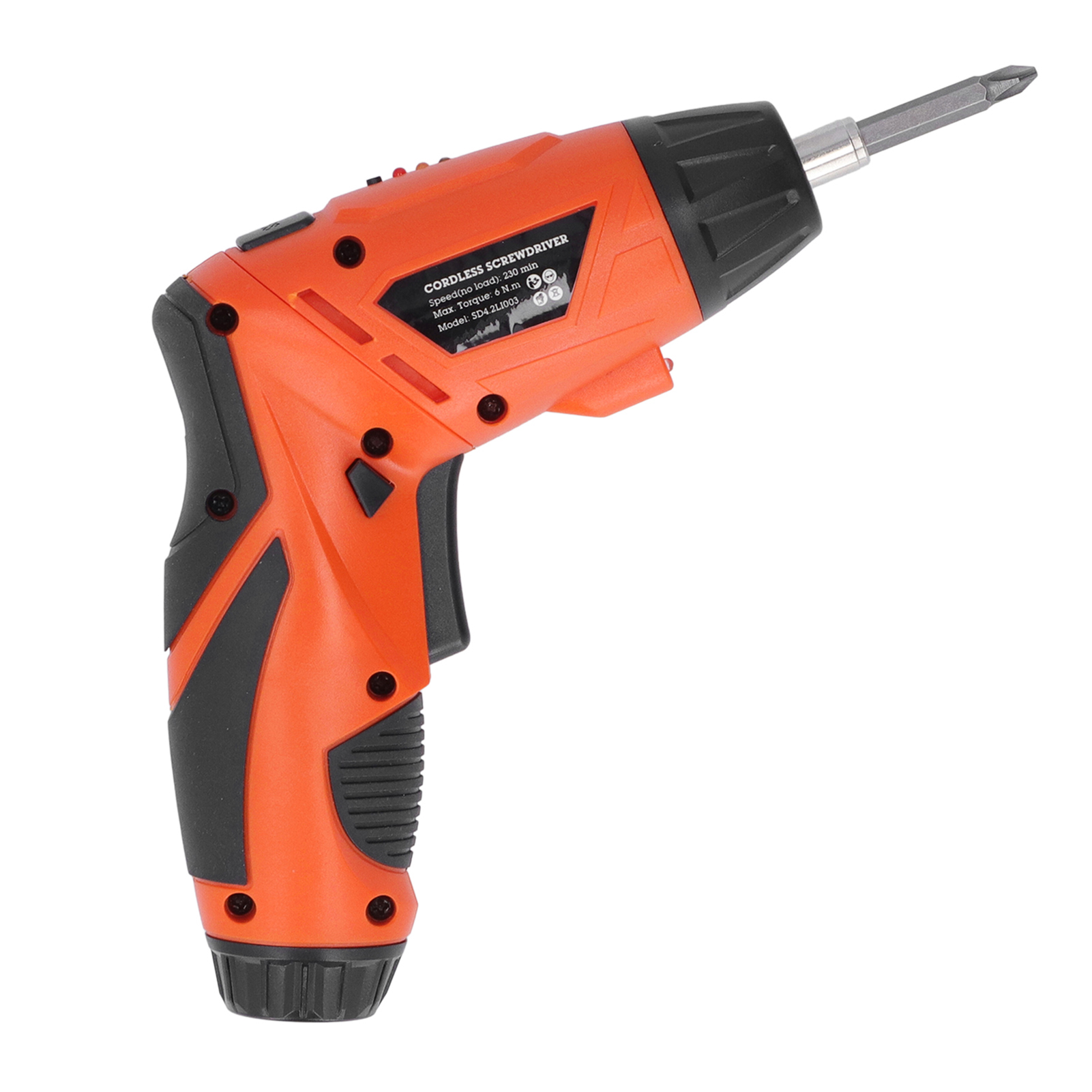 Mini-akkuschrauber Mit Klappfunktion, Usb-anschluss, 4,2-v-lithium-akku, Orange, Inklusive Ladegerät