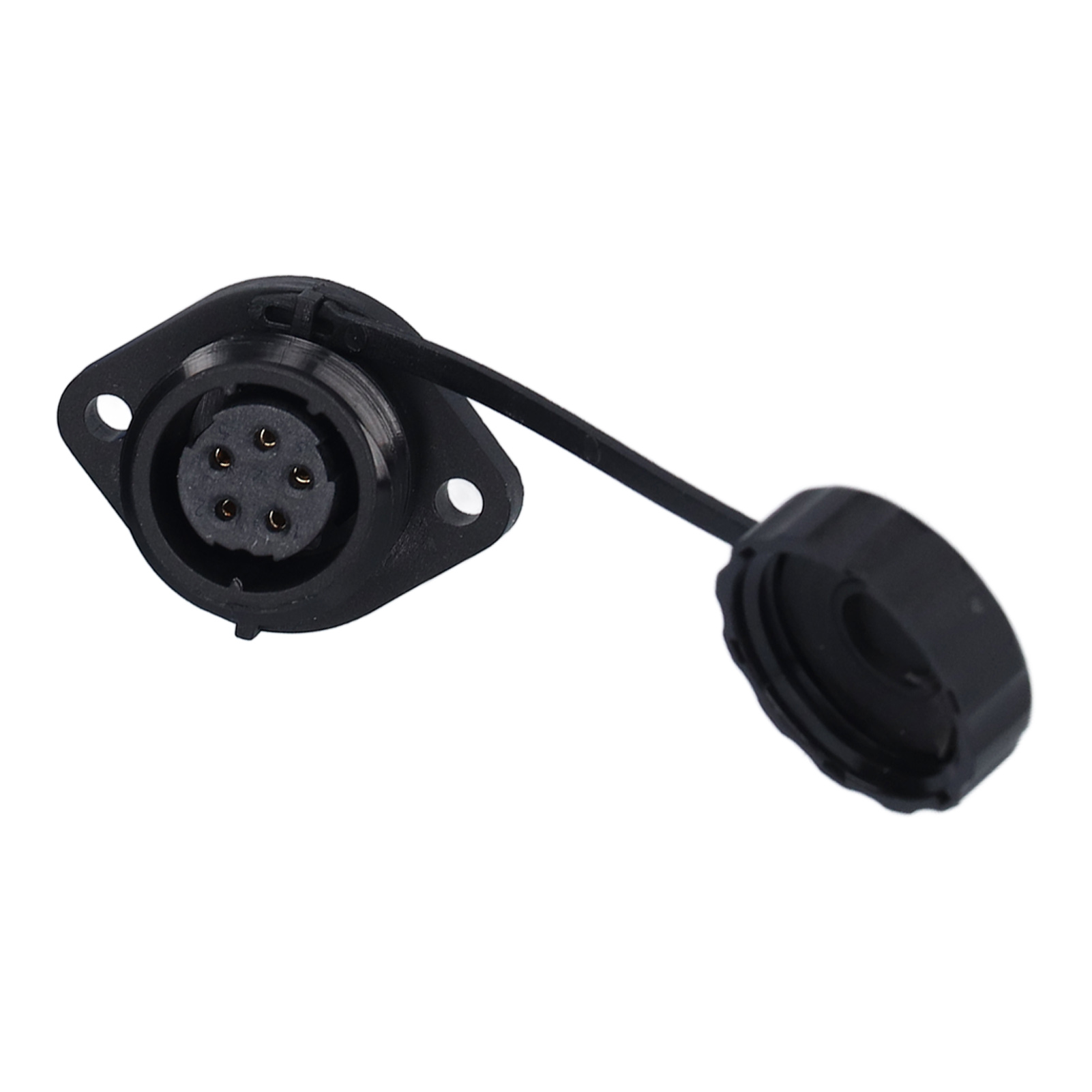 Ip68 Wasserdichter Flugzeugstecker, Sp16 Flanschstecker, 5-polig, Stecker/buchse, Stoßverschraubung, 250 V 5 A, Wasserdichtes Flanschgehäuse.