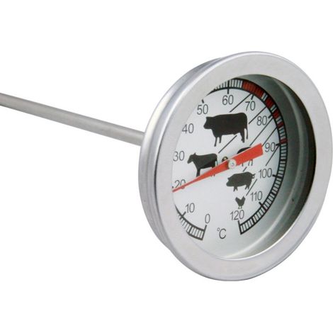 Analoges Fleischthermometer Aus Edelstahl Für Präzises Kochen
