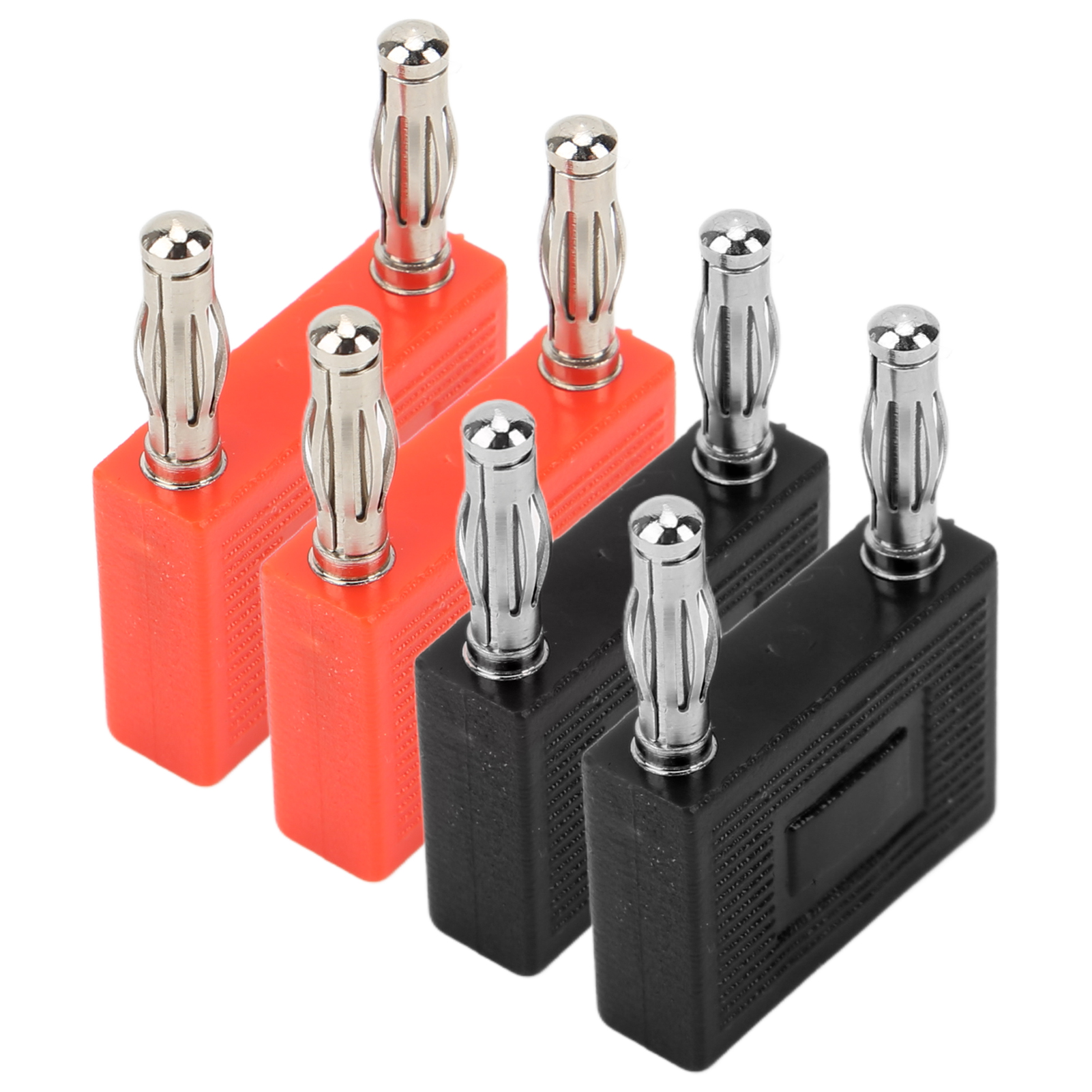 2er-packung Doppel-4-mm-bananenstecker, Hitzebeständiges Kupfer, Doppel-bananenstecker Für Lautsprecherkabel