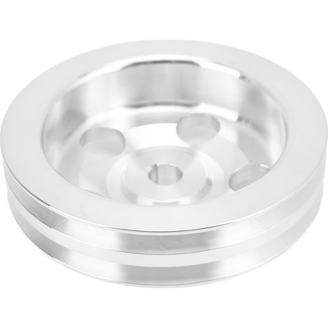 2-groove Aluminum Alloy Power Steering Pump Pulley, Replacement For Chevy Keyed Units Up To 1972