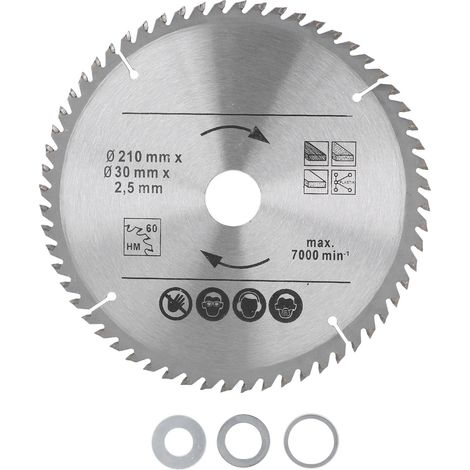 Hartmetall-kreissägeblatt Für Holz, Kunststoff, Gehrungssäge Und Tischkreissäge 210x60tx30mm 8-1/4 Zoll