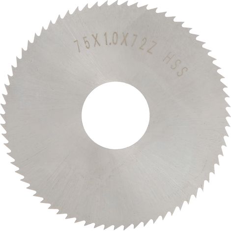 Kreissägeblatt Aus Hss Mit 72 Zähnen Für Holz, 75 X 1 X 22 Mm Scheibe